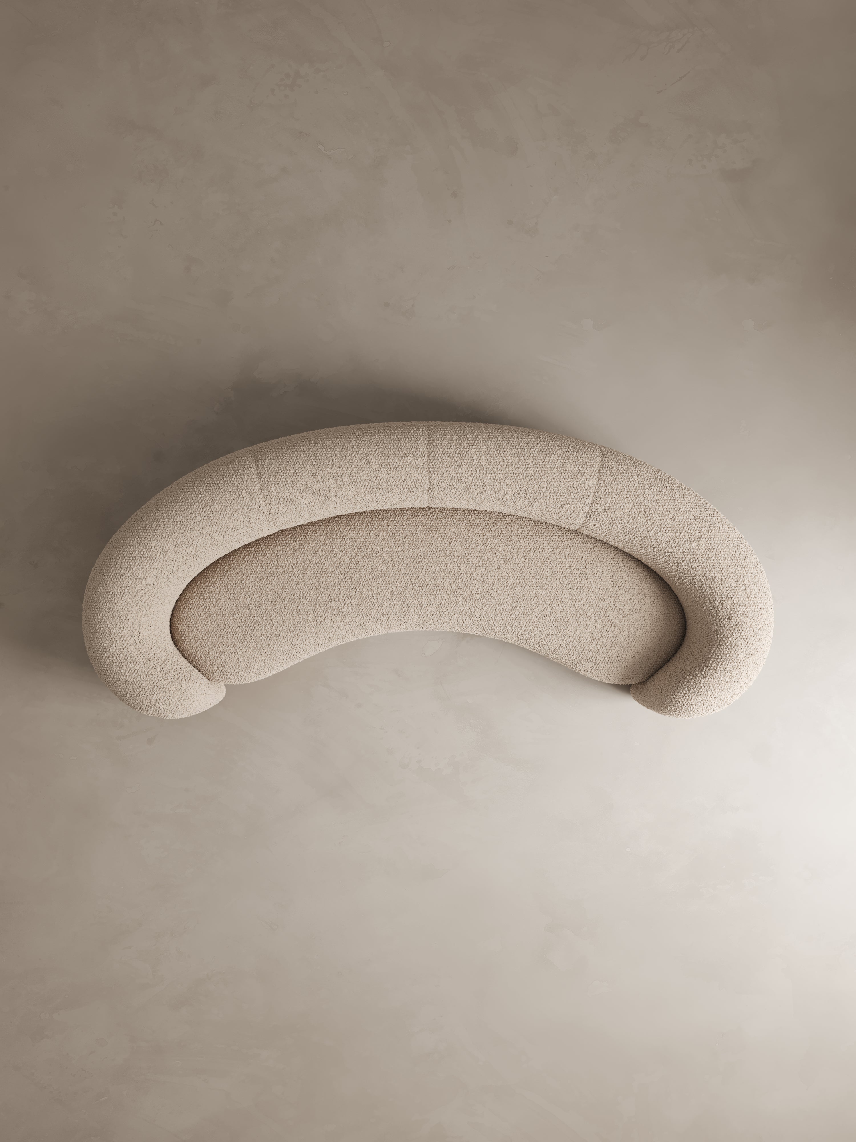 Palace Sofa III — top view of beige fabric upholstery