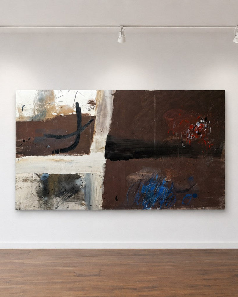 Cruz en Piedra Abstract Painting — side angle