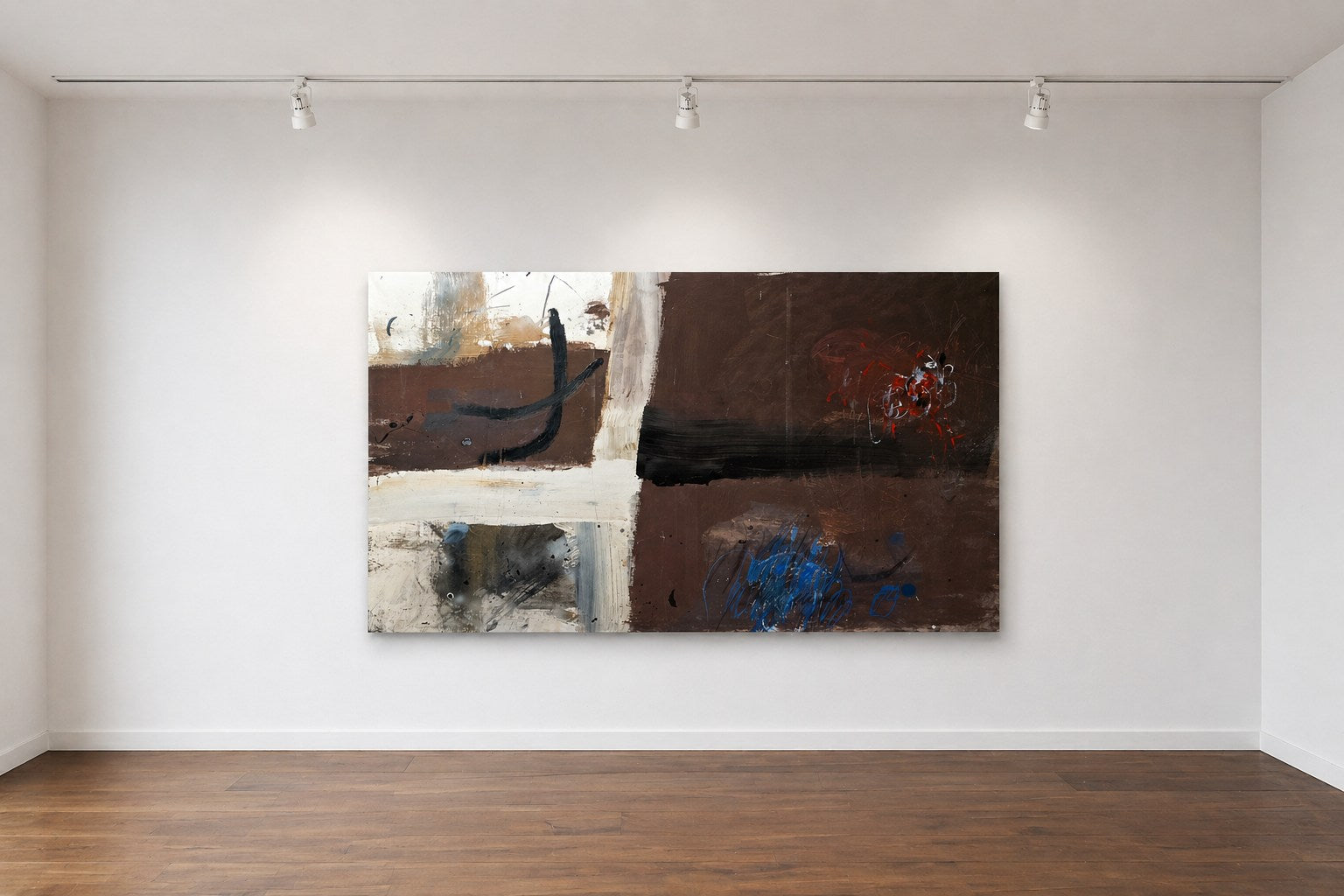 Cruz en Piedra Abstract Painting — side angle