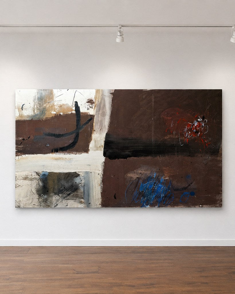 Cruz en Piedra Abstract Painting — side angle