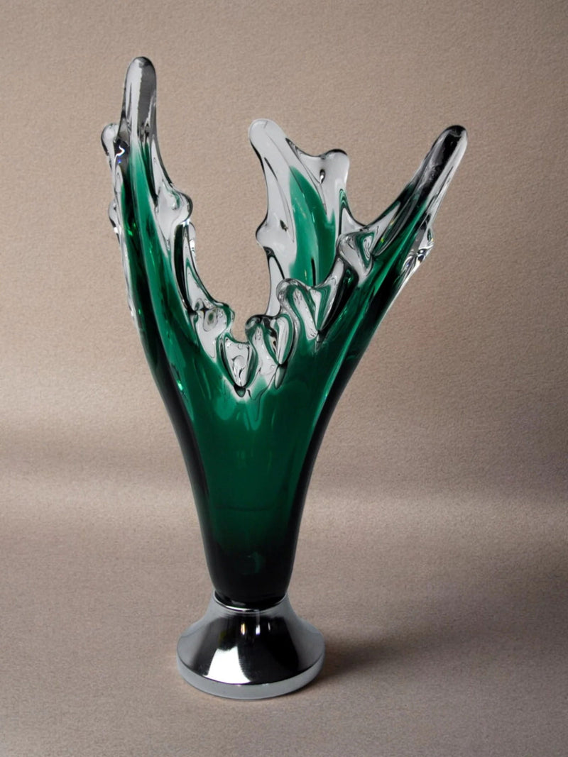 Sommerso Vase by Seguso, Italy, 1970s — detail view