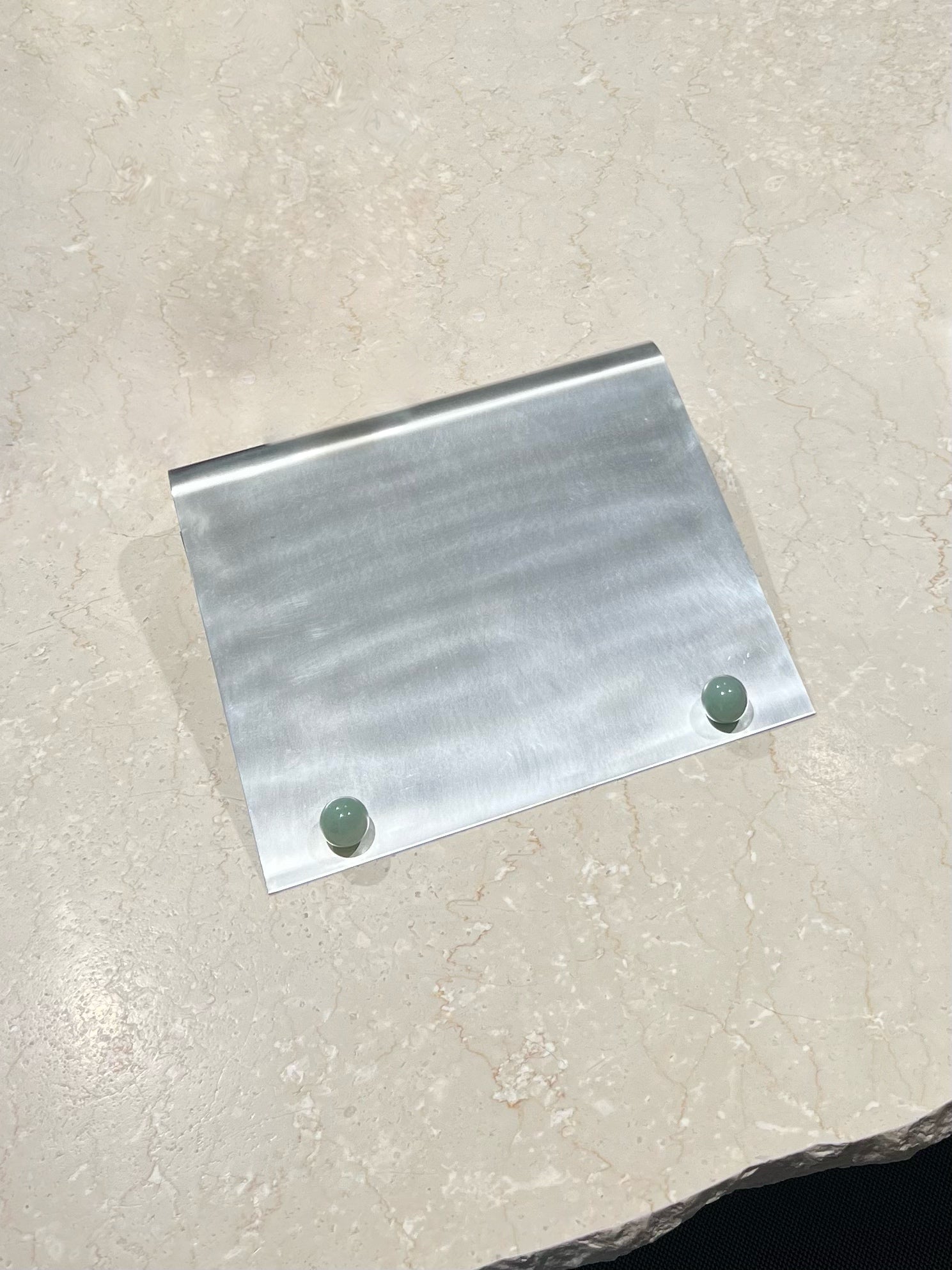 Silver Plated Brass Ipad Holder — detail view