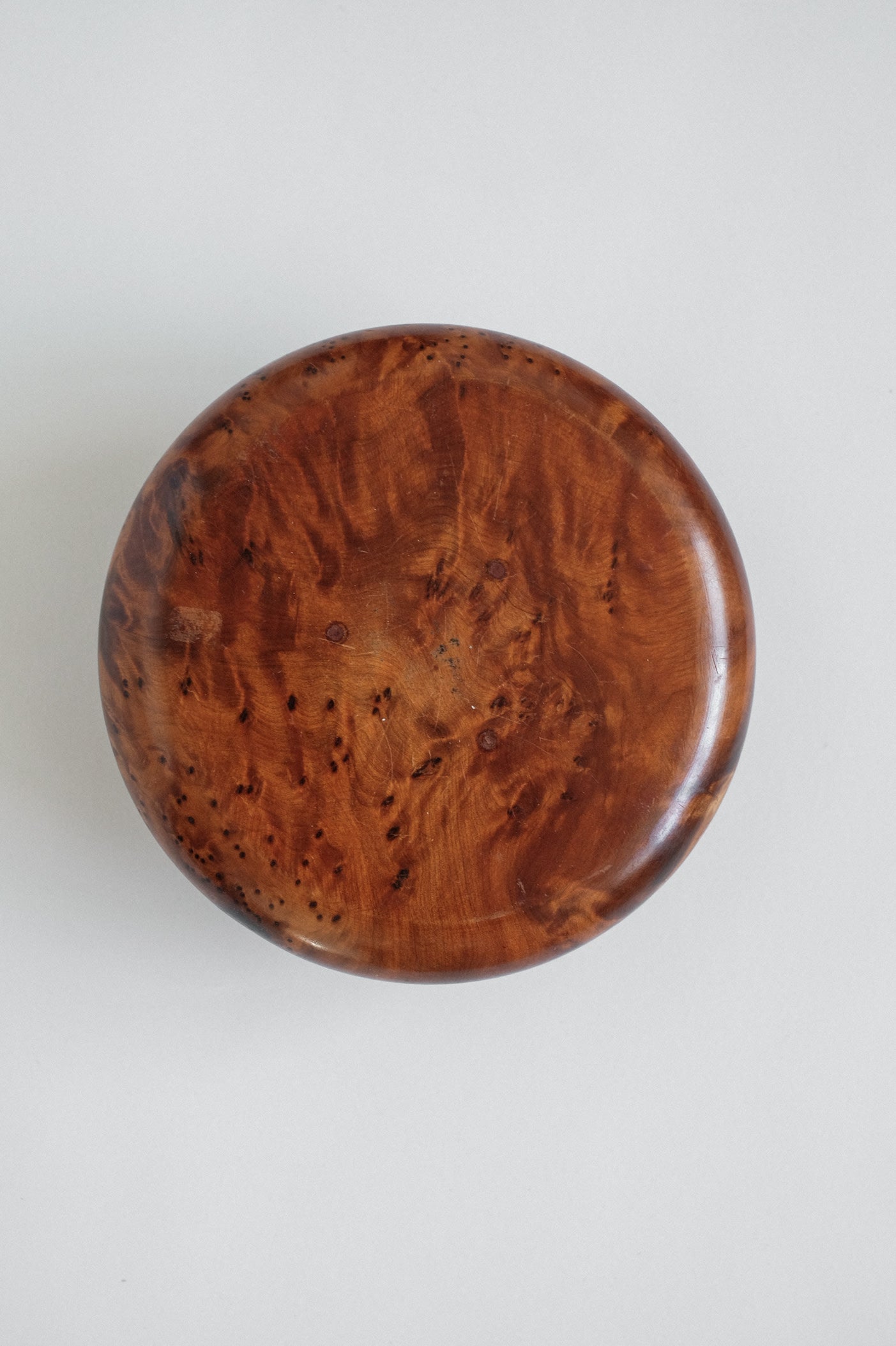 Handcrafted Burl Wood Box — in context
