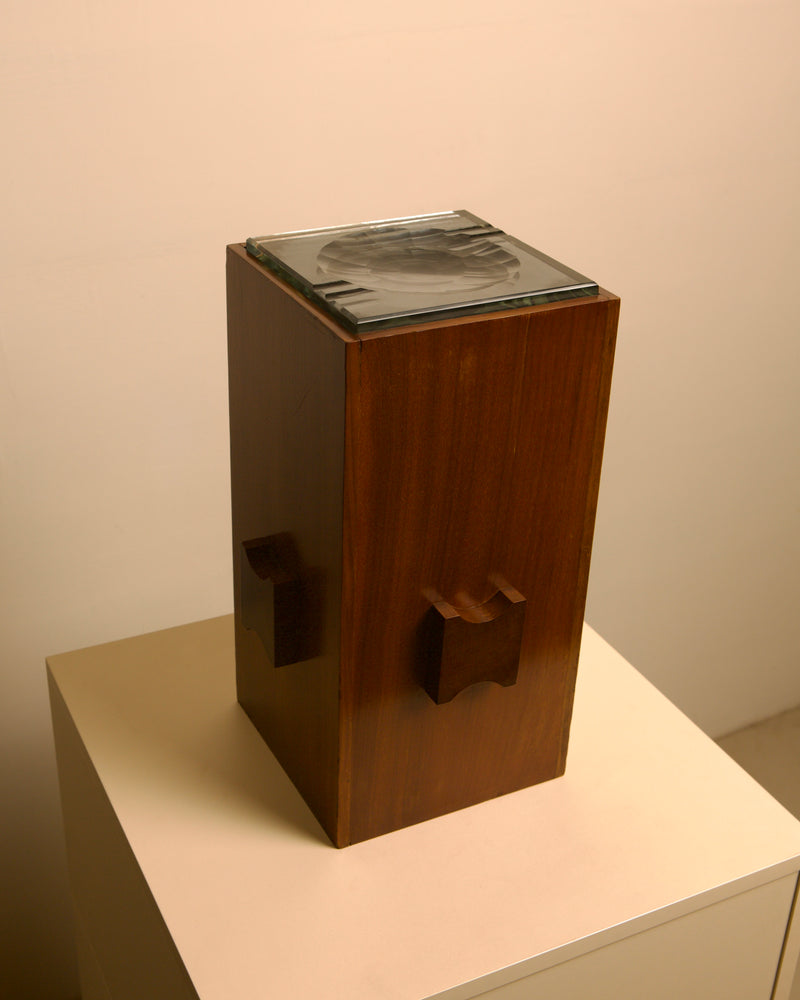 Italian floor ashtray Series 2461 by Max Ingrand for Fontana Arte, 1960s by Treaptyque | The Oblist