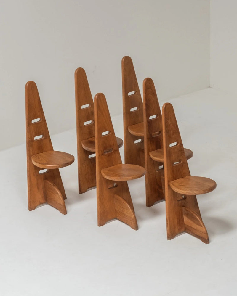 Set of Six Chairs in the Style of Gijs Boelaars by Paulette in 't Stad | The Oblist