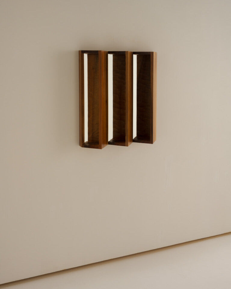 Small Perception Mirror by OROS | The Oblist — wooden frame, modern design