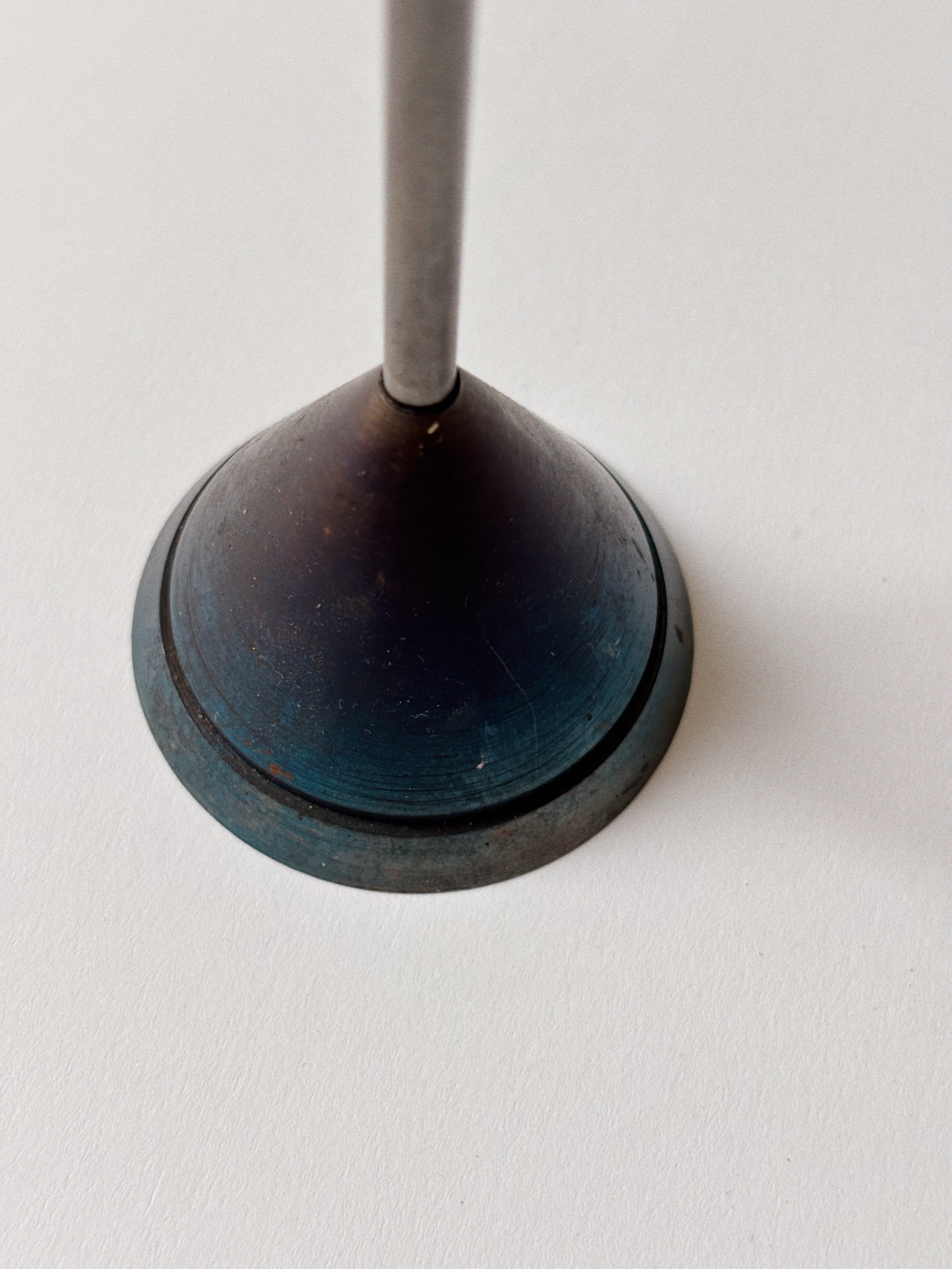Postmodern Metal Candleholders — side angle