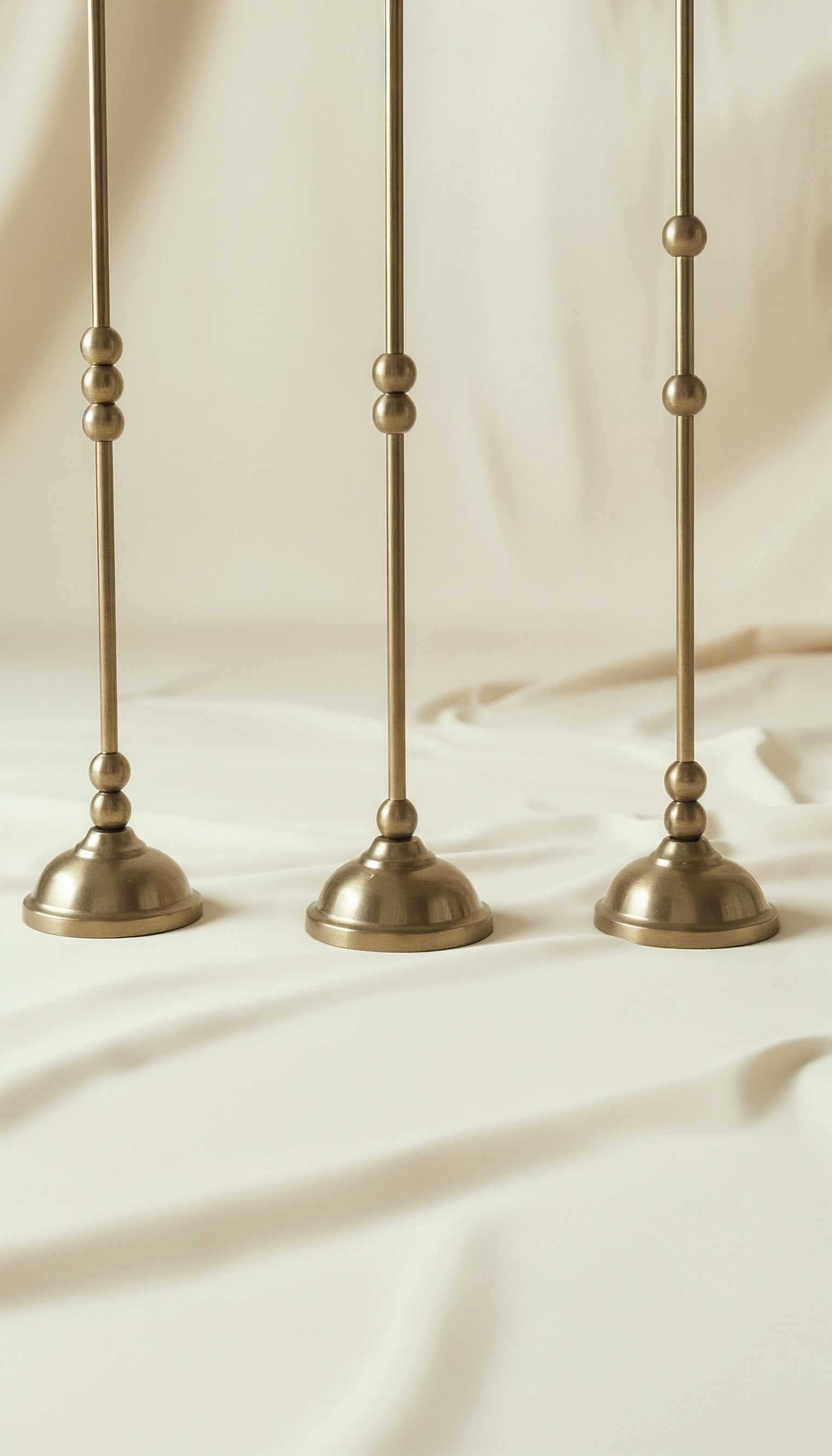 Bougeoirs en Laiton Brossé - ASHA I Style Contemporain