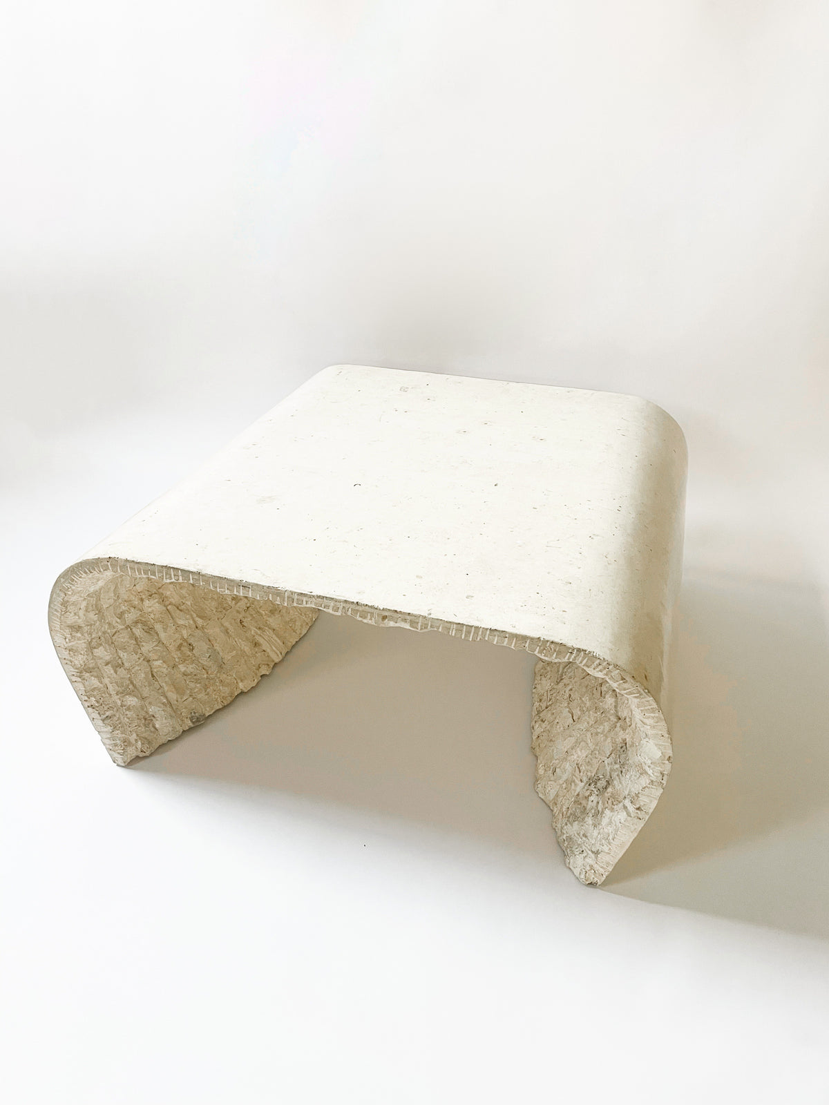 Tesselated Stone Waterfall Coffee Table — detail view