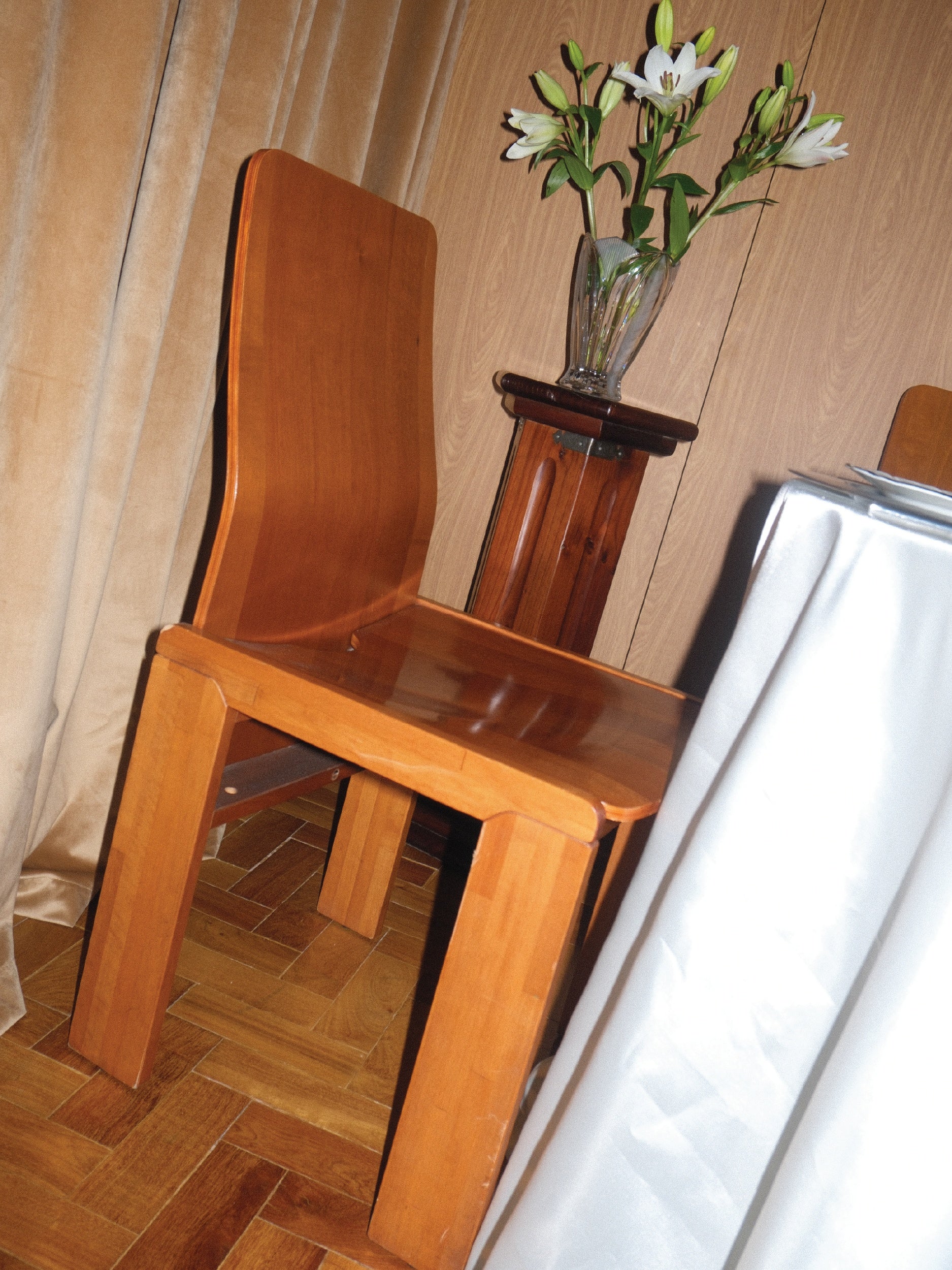 Enzo Berti Set of 6 Wood Chairs — alternate view