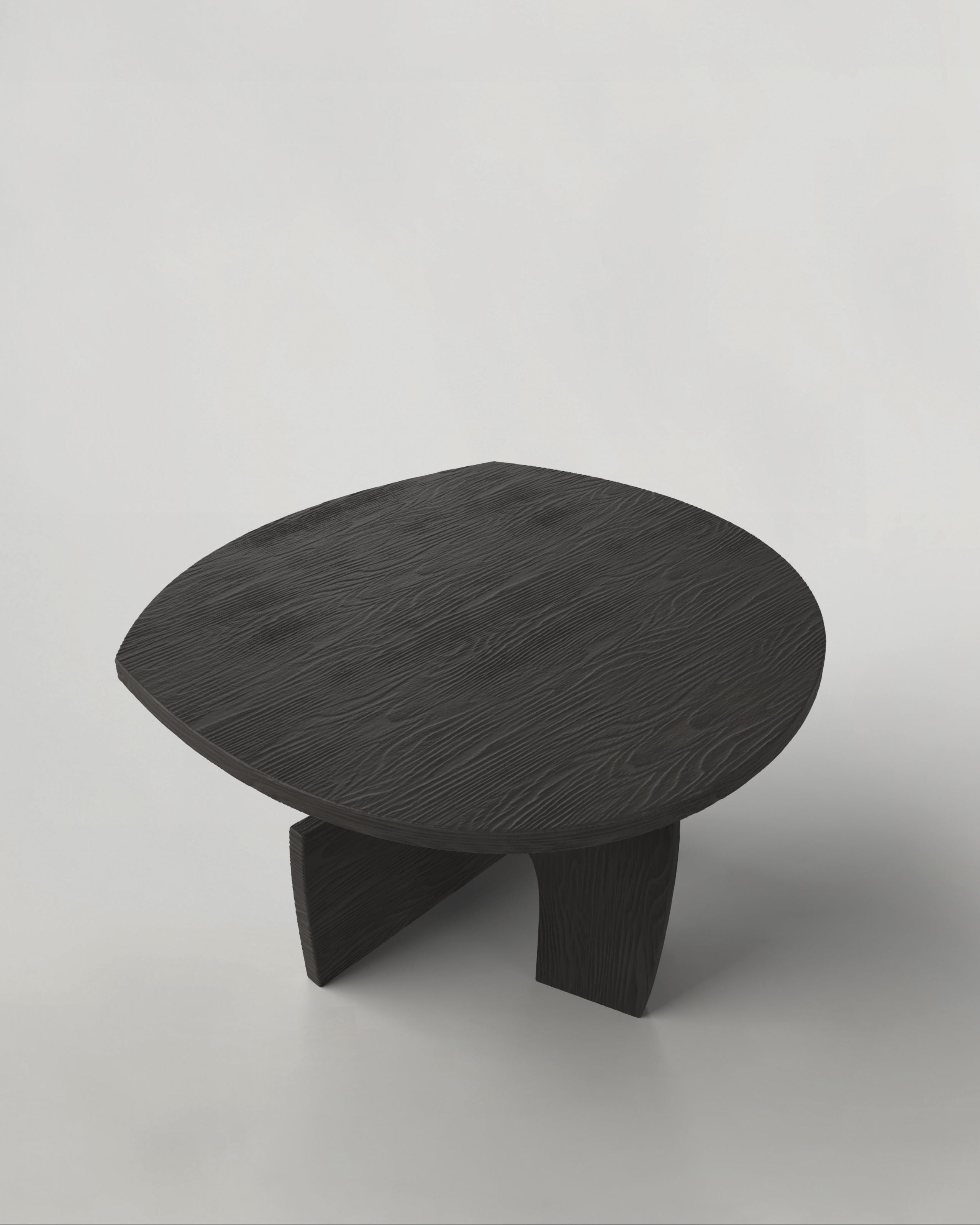 REEF V2 Table in Charred Solid Wood