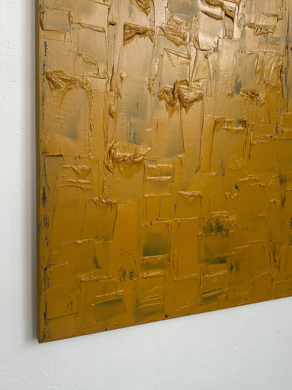 'Ochre Yellow - Burnt' Painting — alternate view