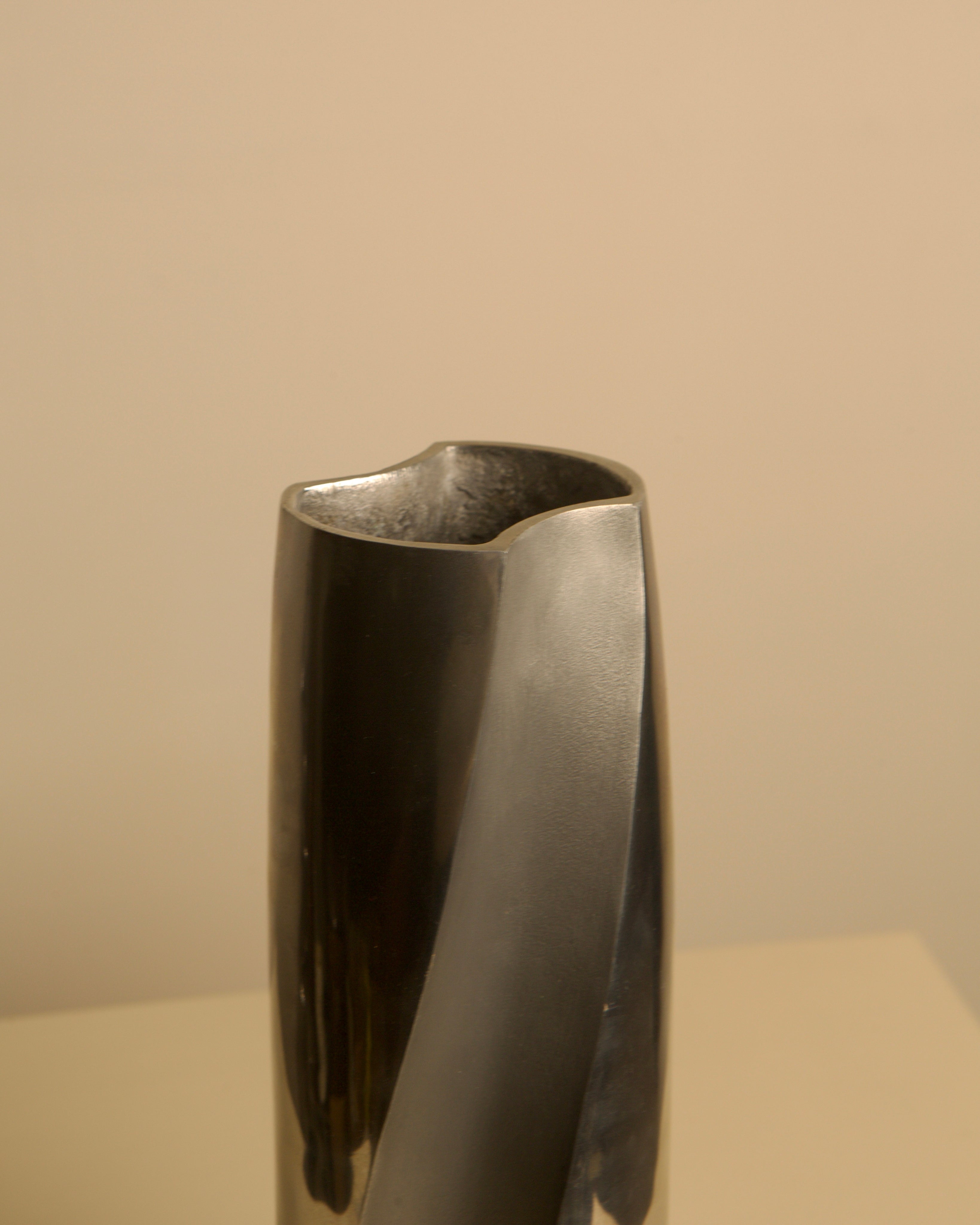 Aluminum Vase "Galassia" by Brandani 80's