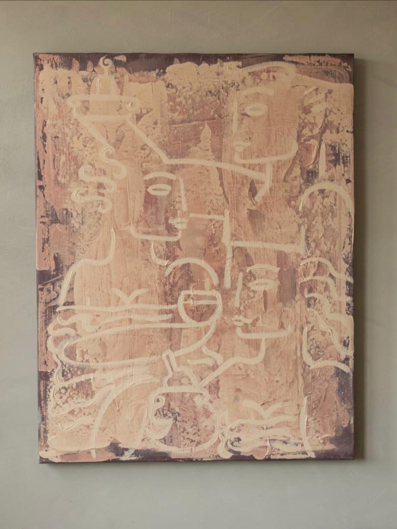 Poet's Recipe by Claire de Wolf | The Oblist — abstract painting, earthy tones