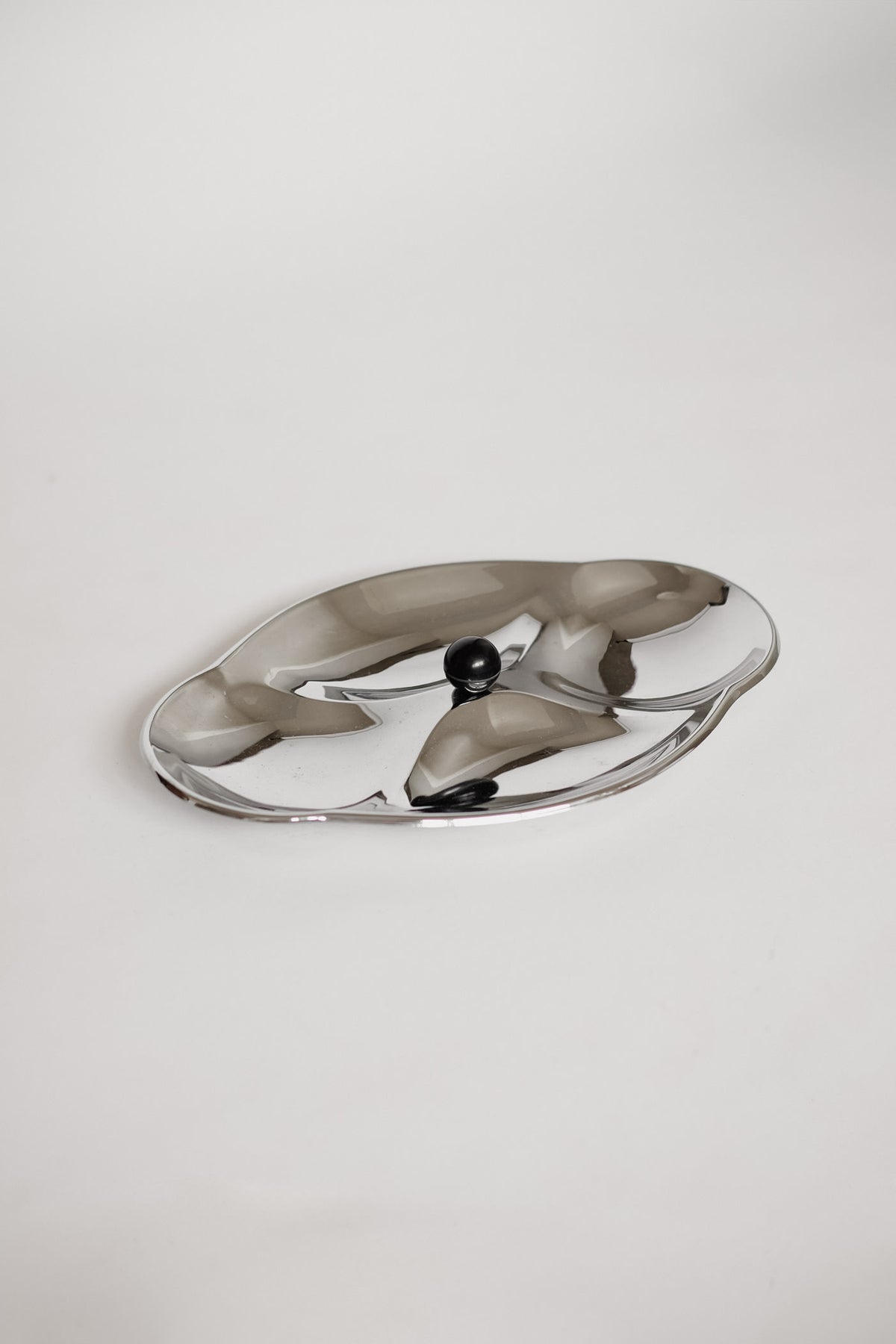 Elegant Mid-Century Vintage Chrome Serving Dish by septembre studios | The Oblist