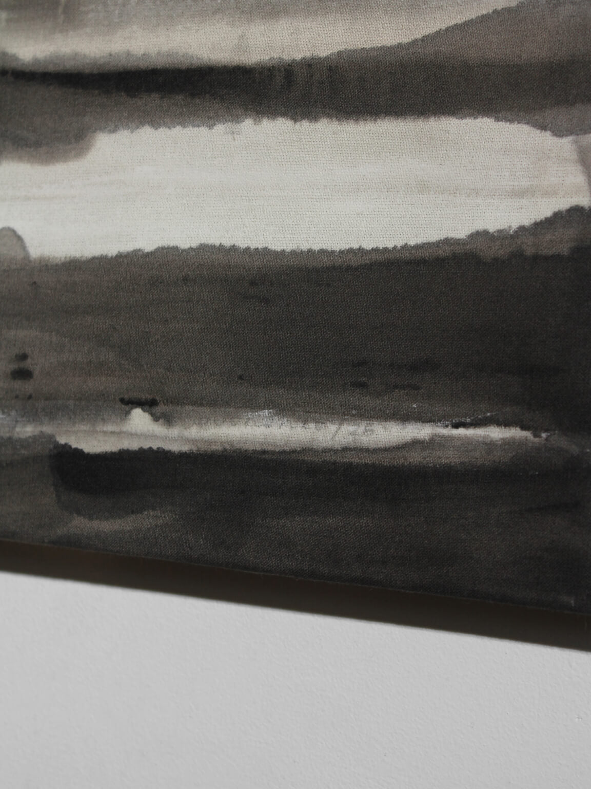 Horizontal Organic Lines In Black And White, Author Painting — alternate view
