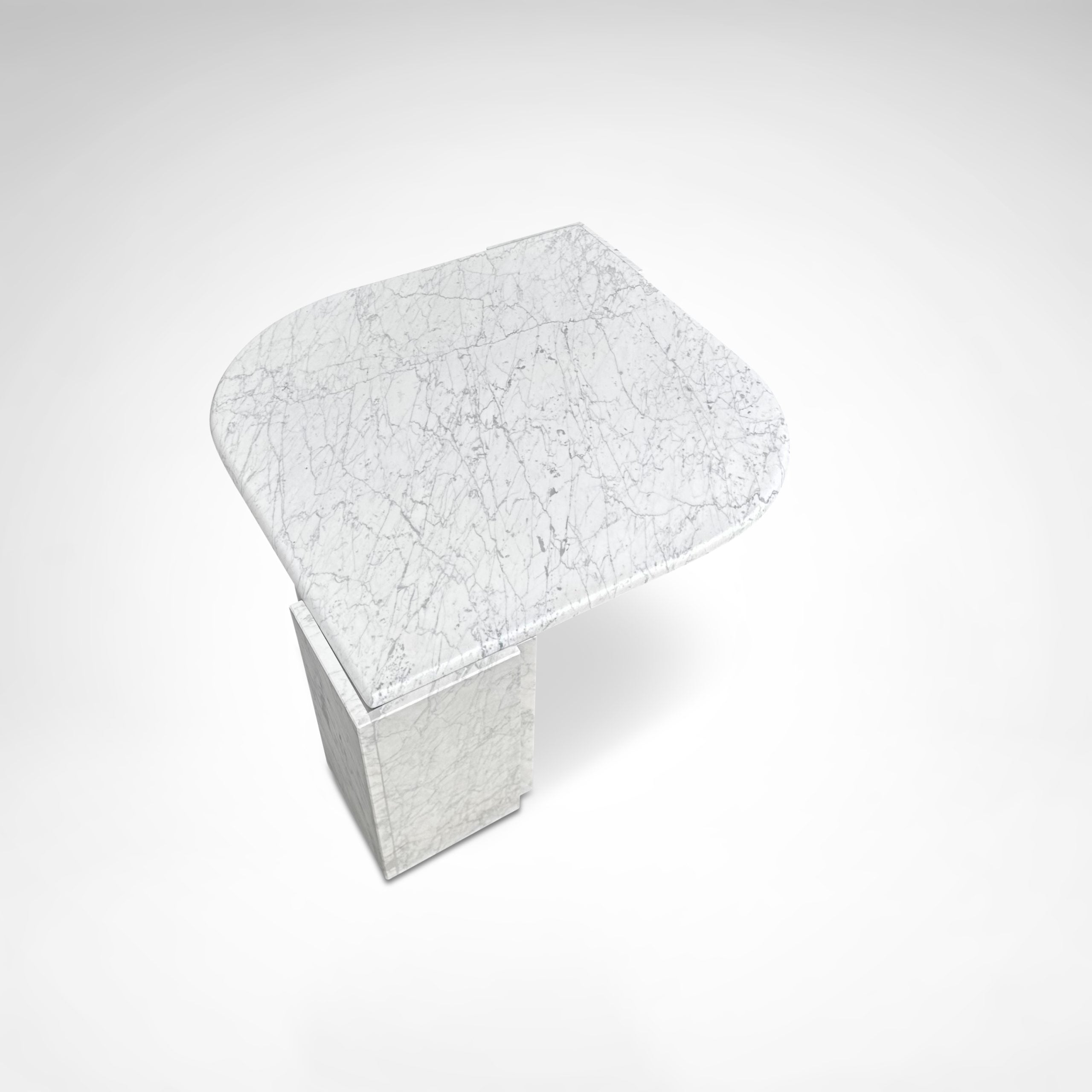 Low Table Carrara marble teardrop coffee table Germany 1980s