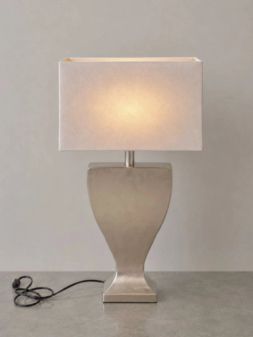 1990s Netherlands Heavy Aluminum Arch Lamp — detail view