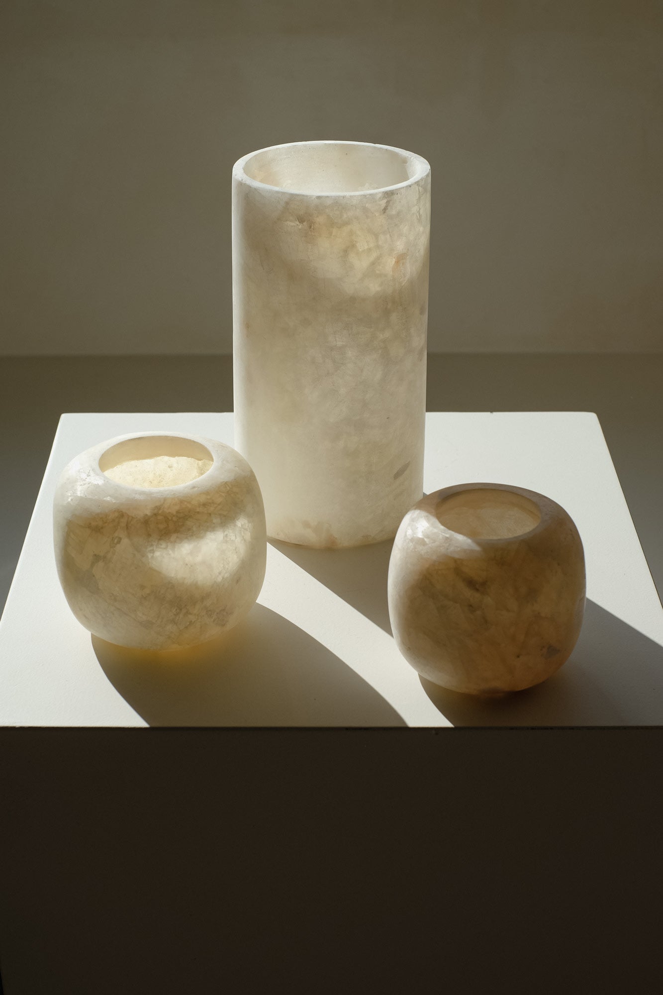 Alabaster Candle Holder by septembre studios