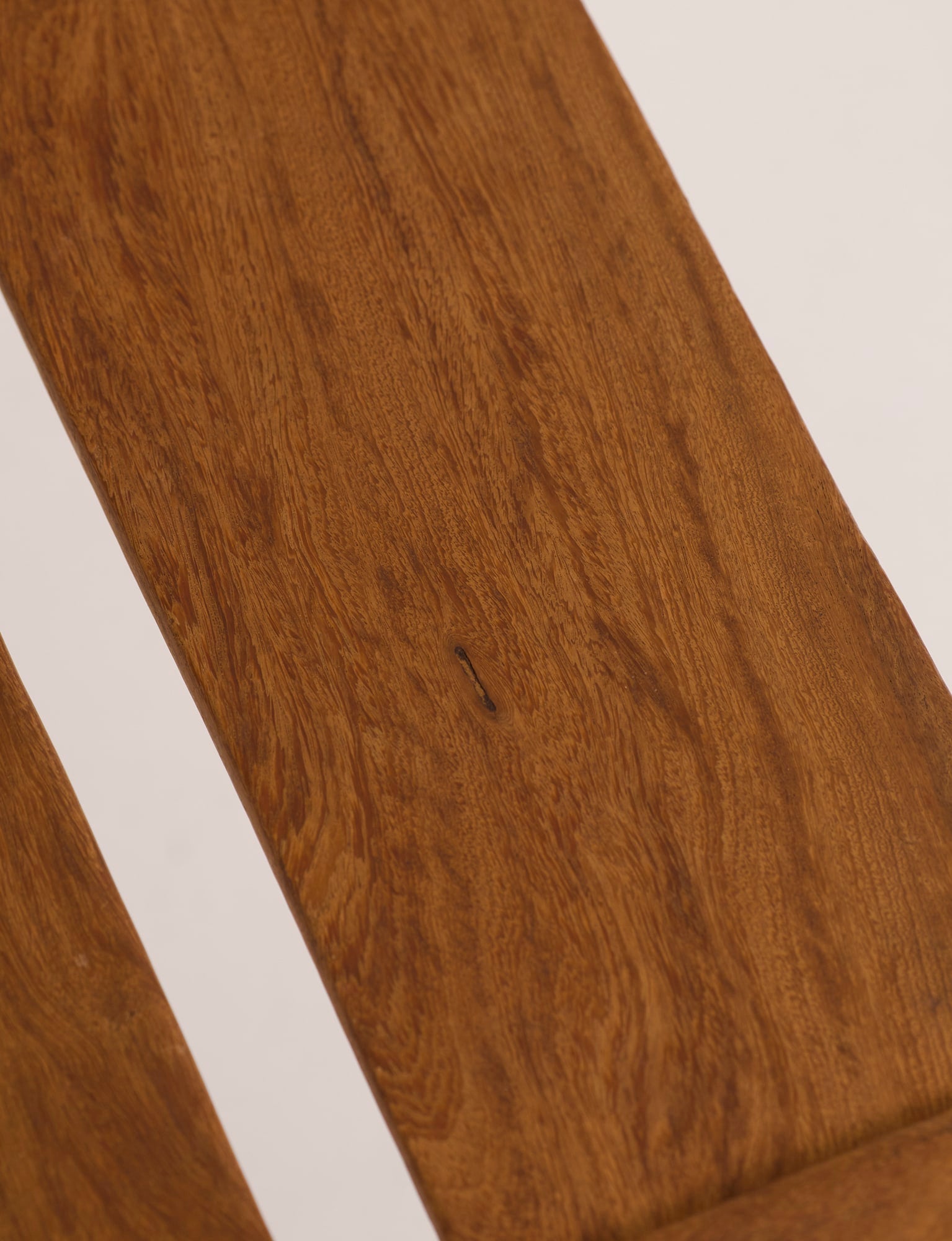Large one-of-a-kind Baoulé chair in solid wood — in context