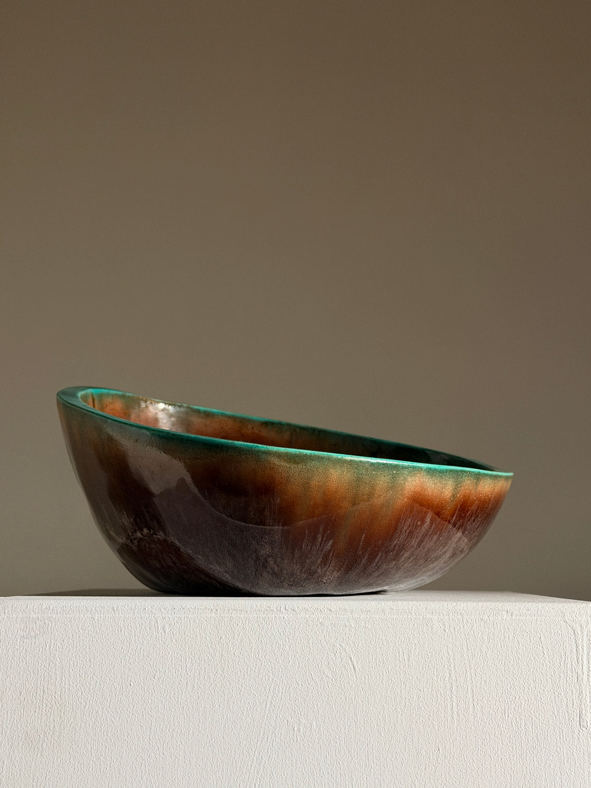 A large ceramic bowl by the potters of Accolay, France, 1960 by Figuresdesign | The Oblist