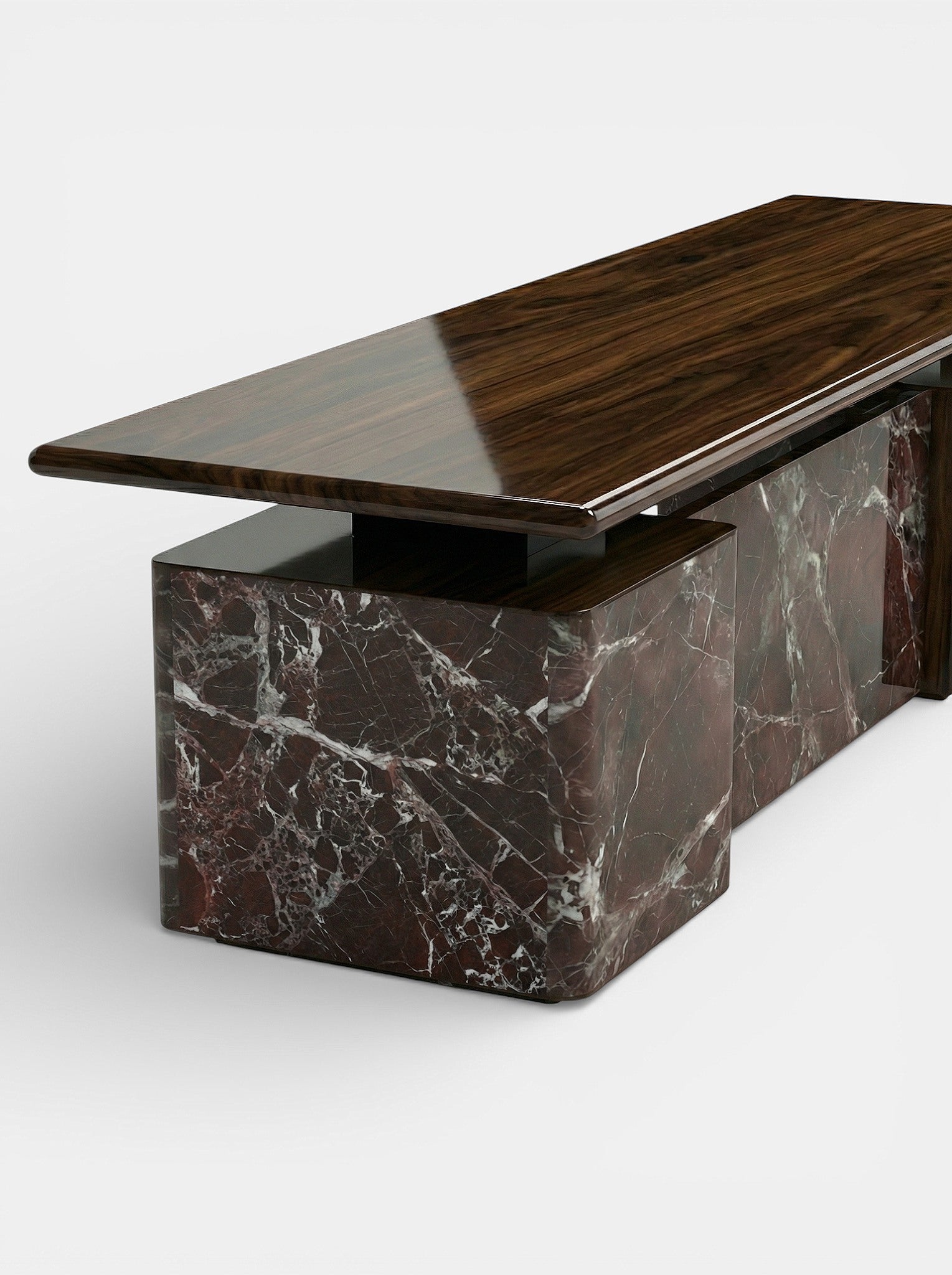 Holly Rosso Levanto And Wood Desk — alternate view