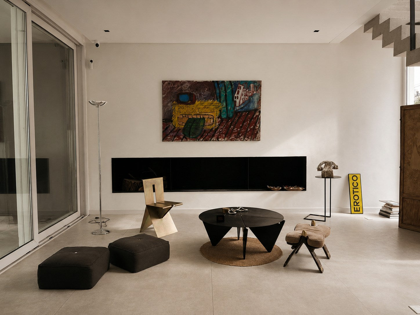 Fosa Chair in Steel — detail view