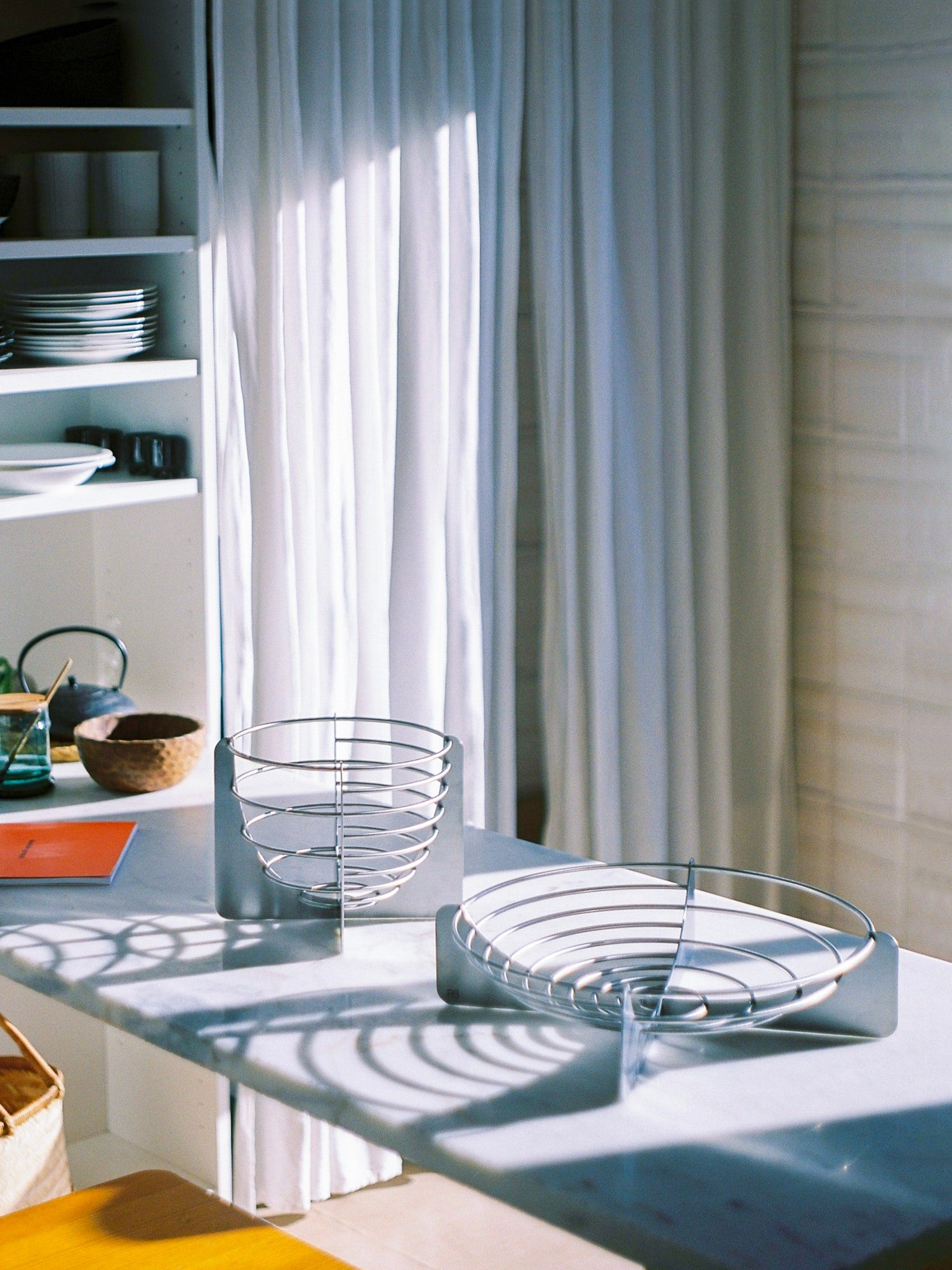 Draft Bowl — back view on marble table with sunlight