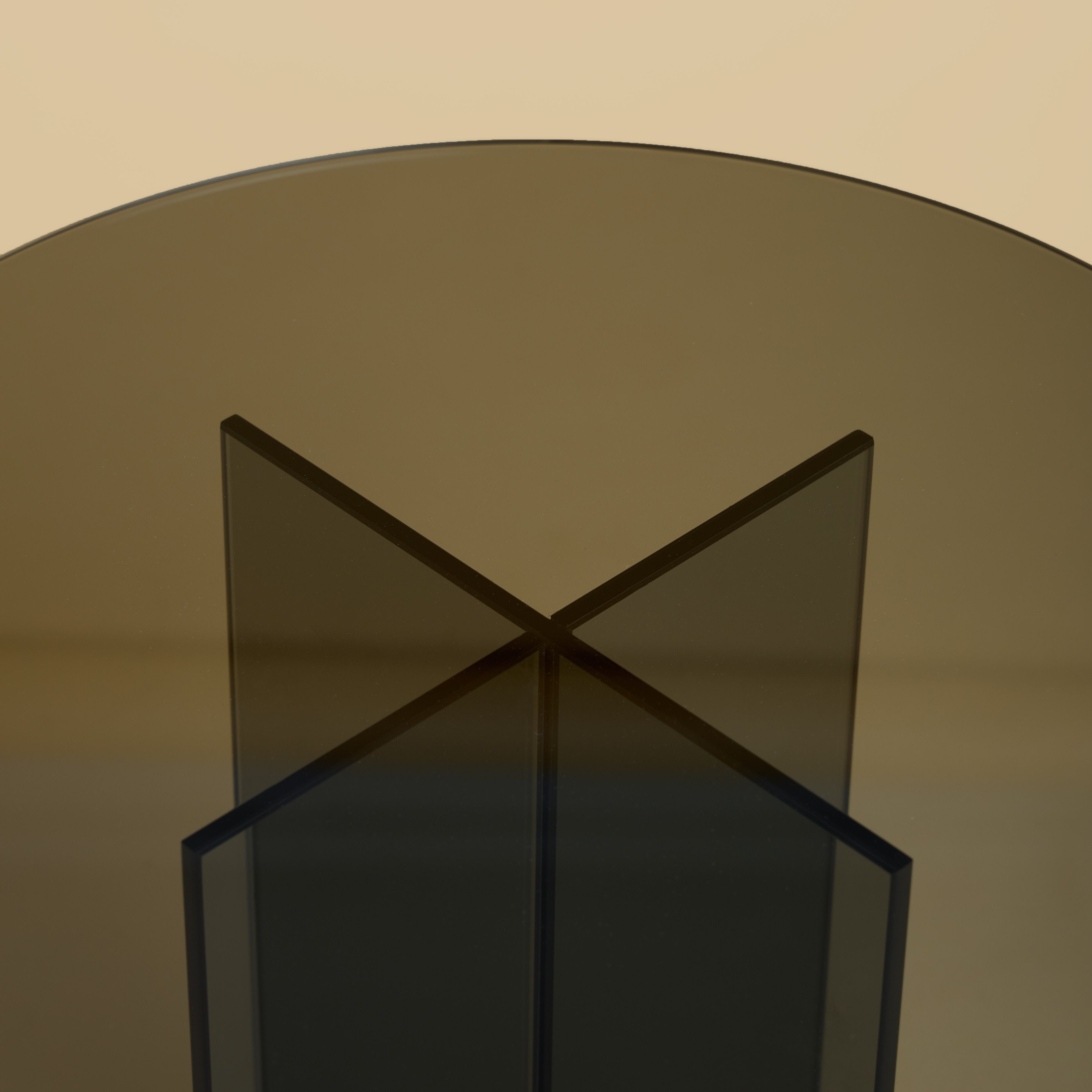 Round Glass Side Table - AMAMI Series — view 9