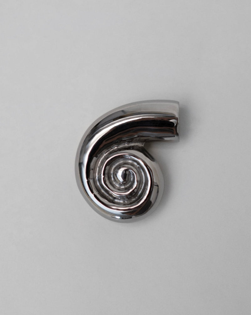 Noelle Knob - Titanium by Hein Studio | The Oblist — polished titanium finish