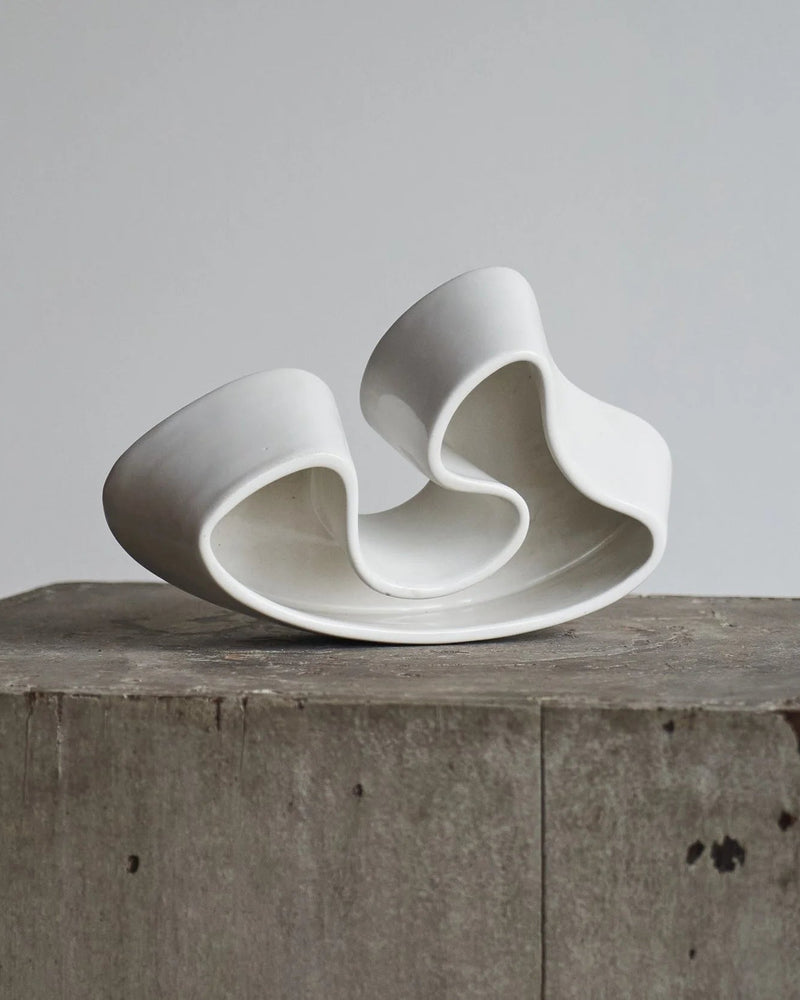 Angelo Mangiarotti Rare Freeform Ceramic Tremiti Formalibera for Danese Milano 1964 — side angle