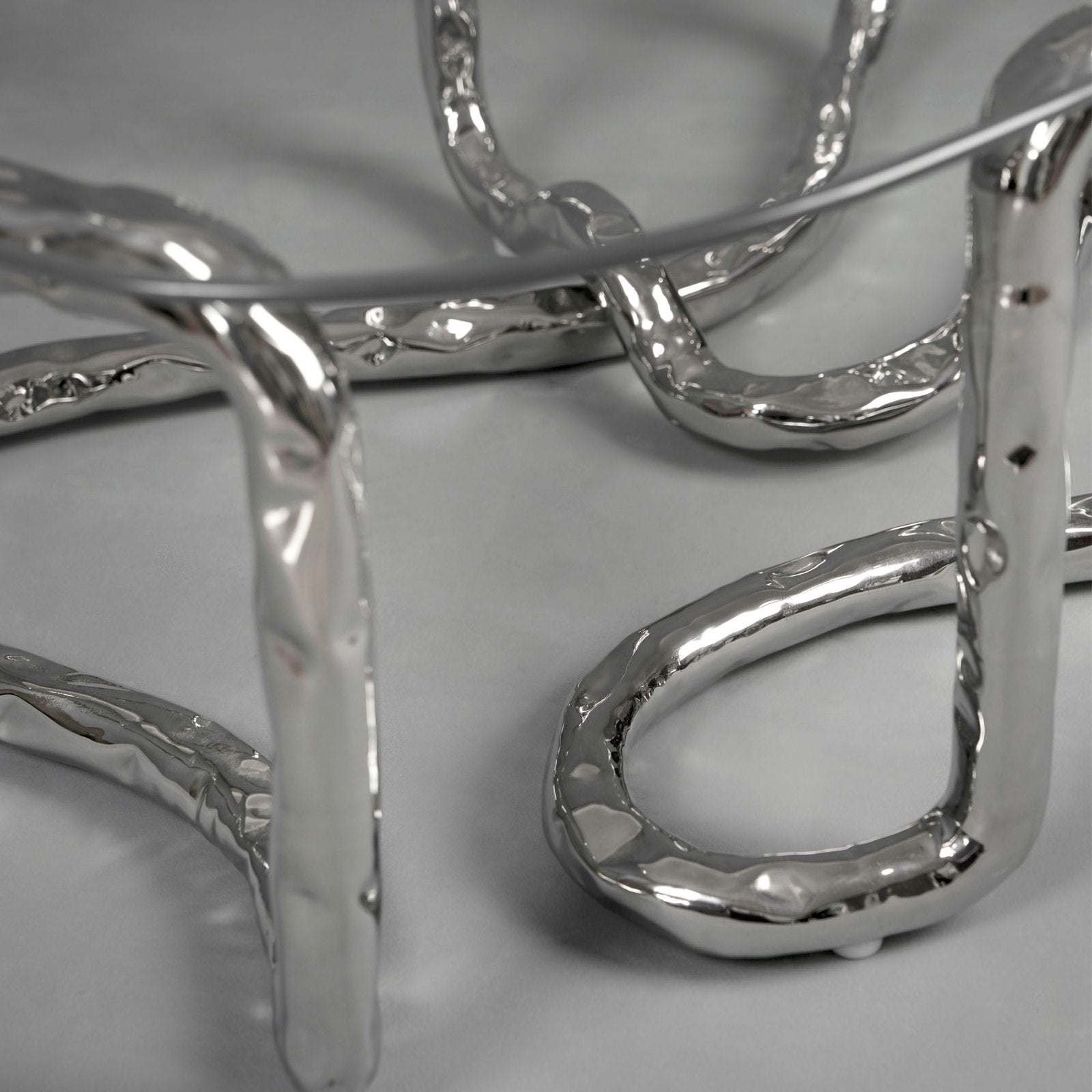 Stainless Steel Coffee Table - Lasso Series by Nitush Aroosh — view 10