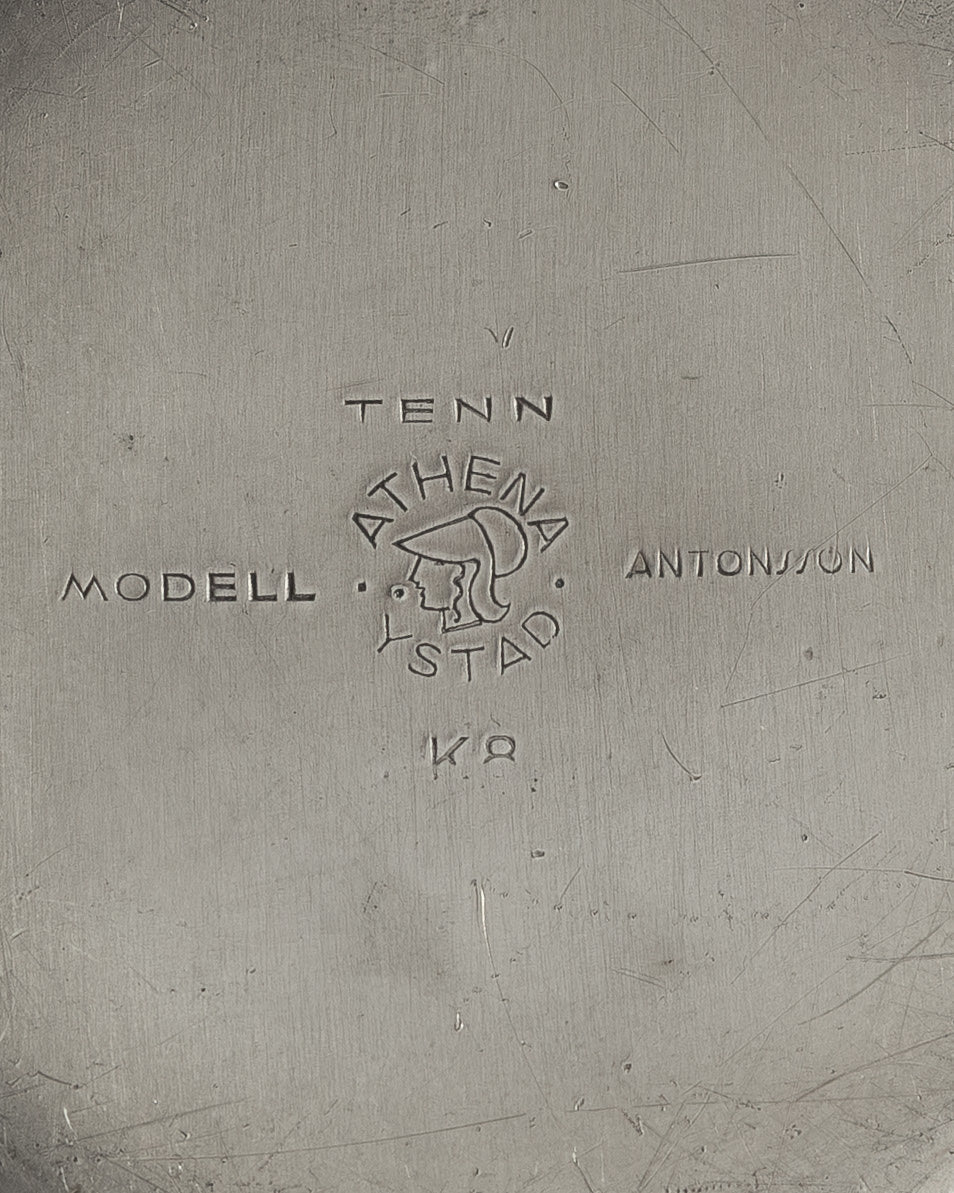 Art Deco Pewter Box by Oscar Antonsson, 1930s, Sweden — alternate view