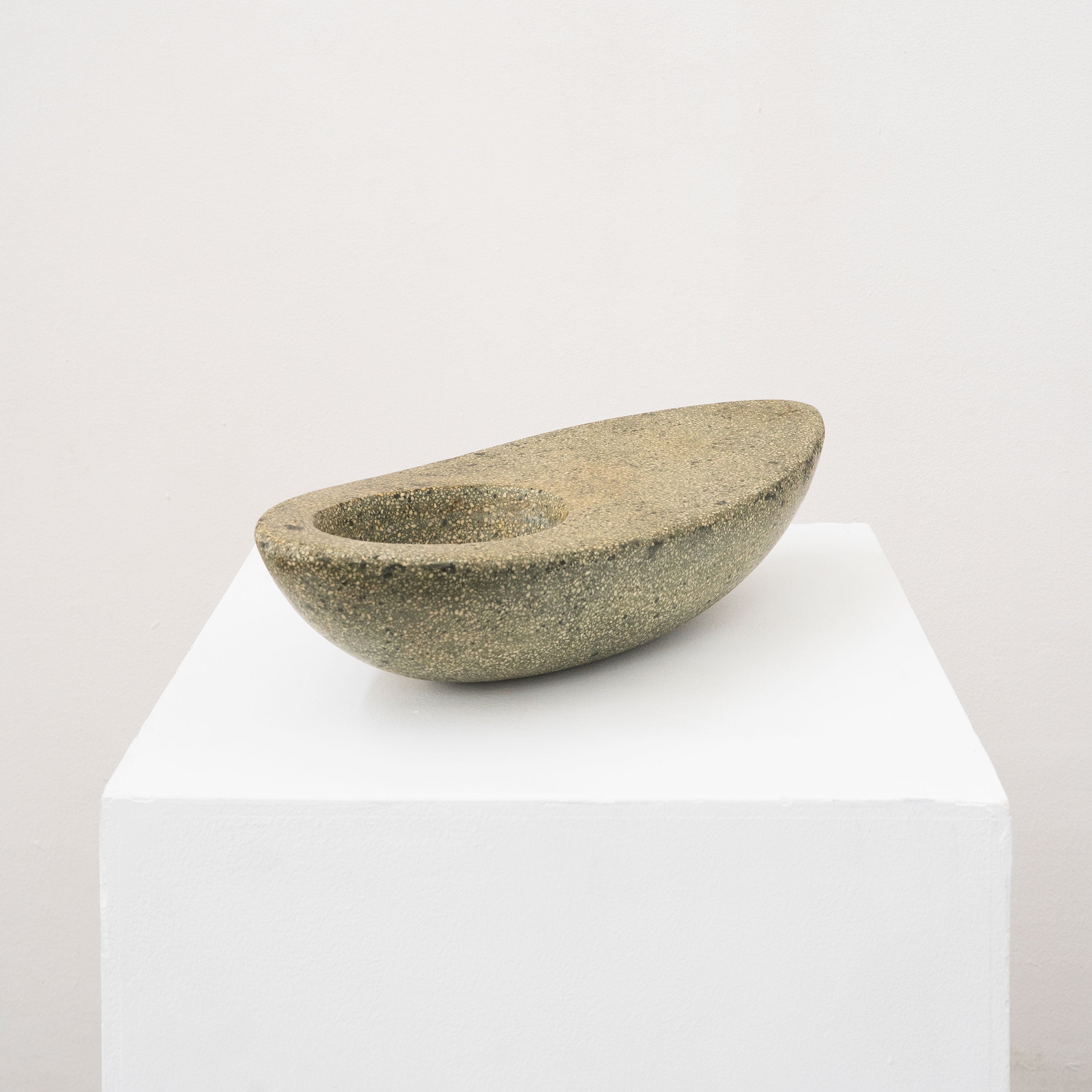 Sculptural Terrazzo Centrepiece Bowl — side angle