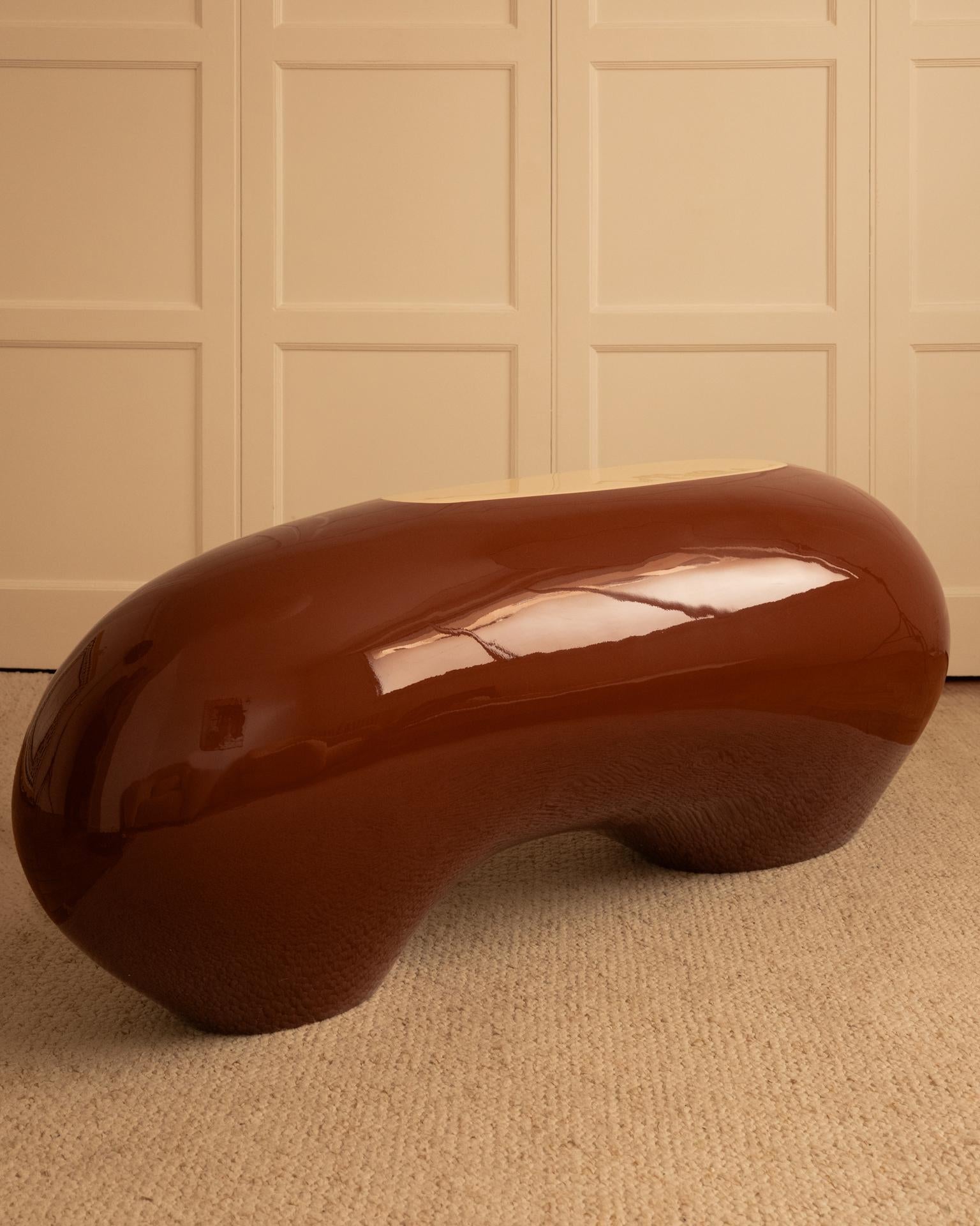Lacquered Bench - 1970s — detail view