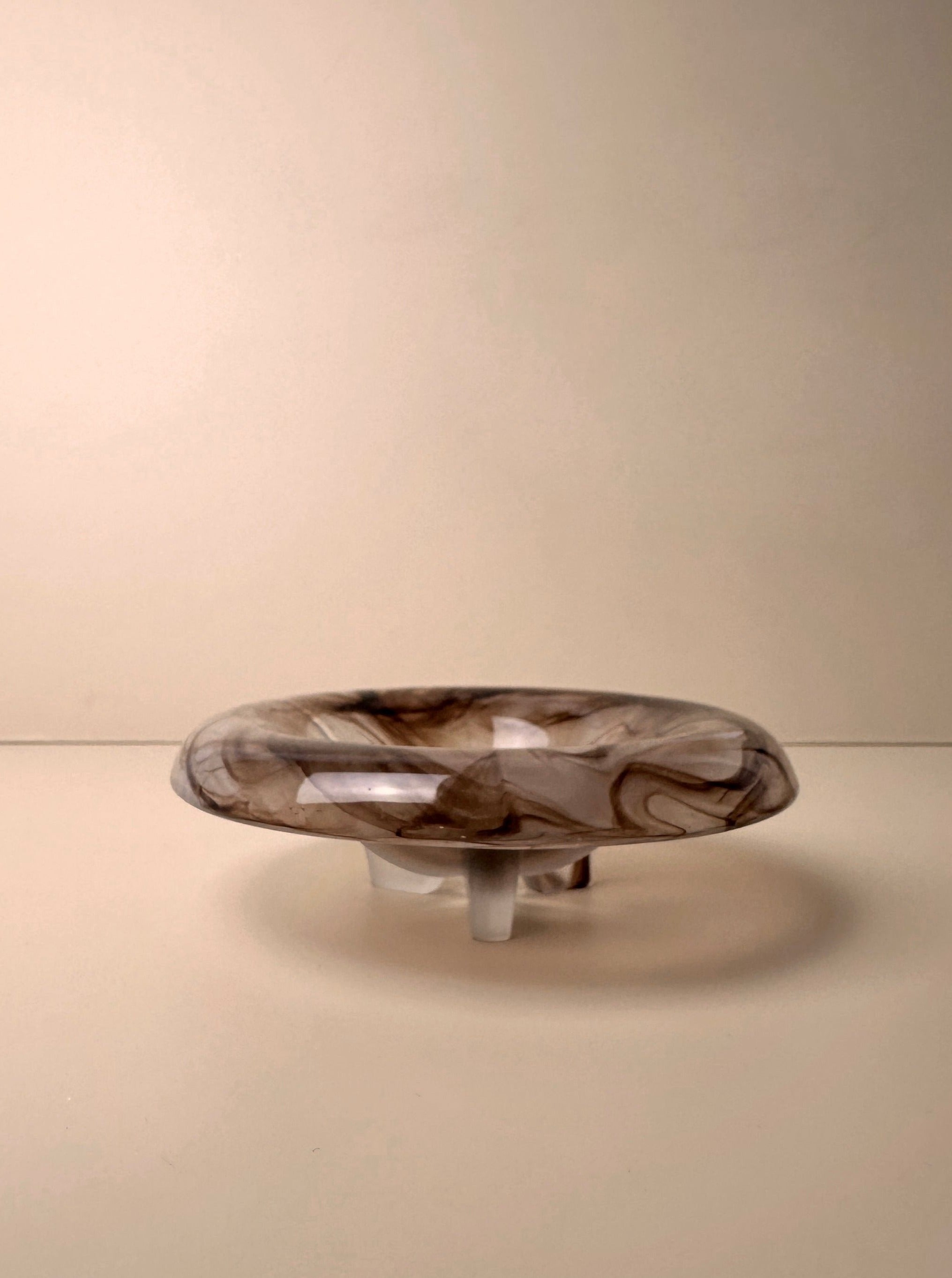 German Art Deco Cloud Glass Bowl around 1930