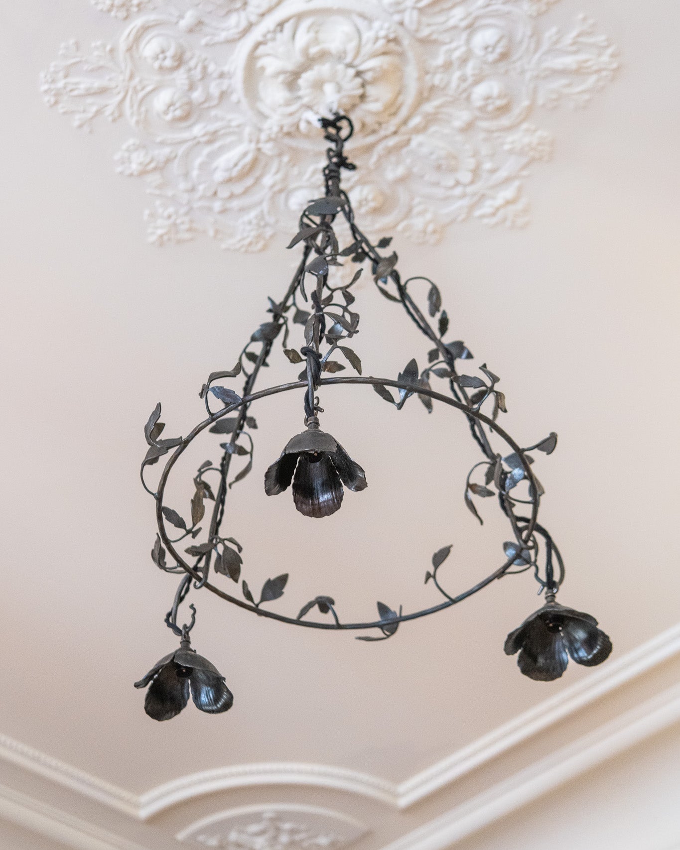 Clematis Iron Chandelier