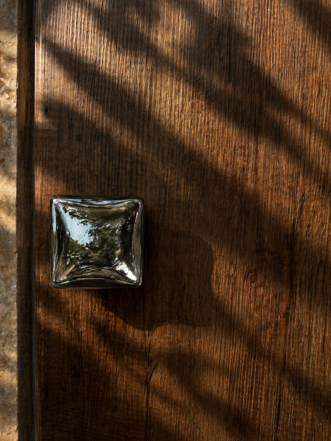 Block Door Pull — side angle