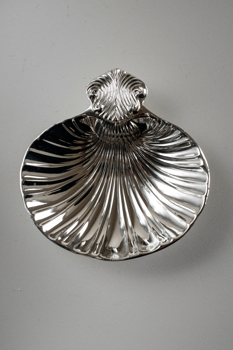 Silver-Plated Shell Tray by septembre studios | The Oblist — silver finish, decorative dish