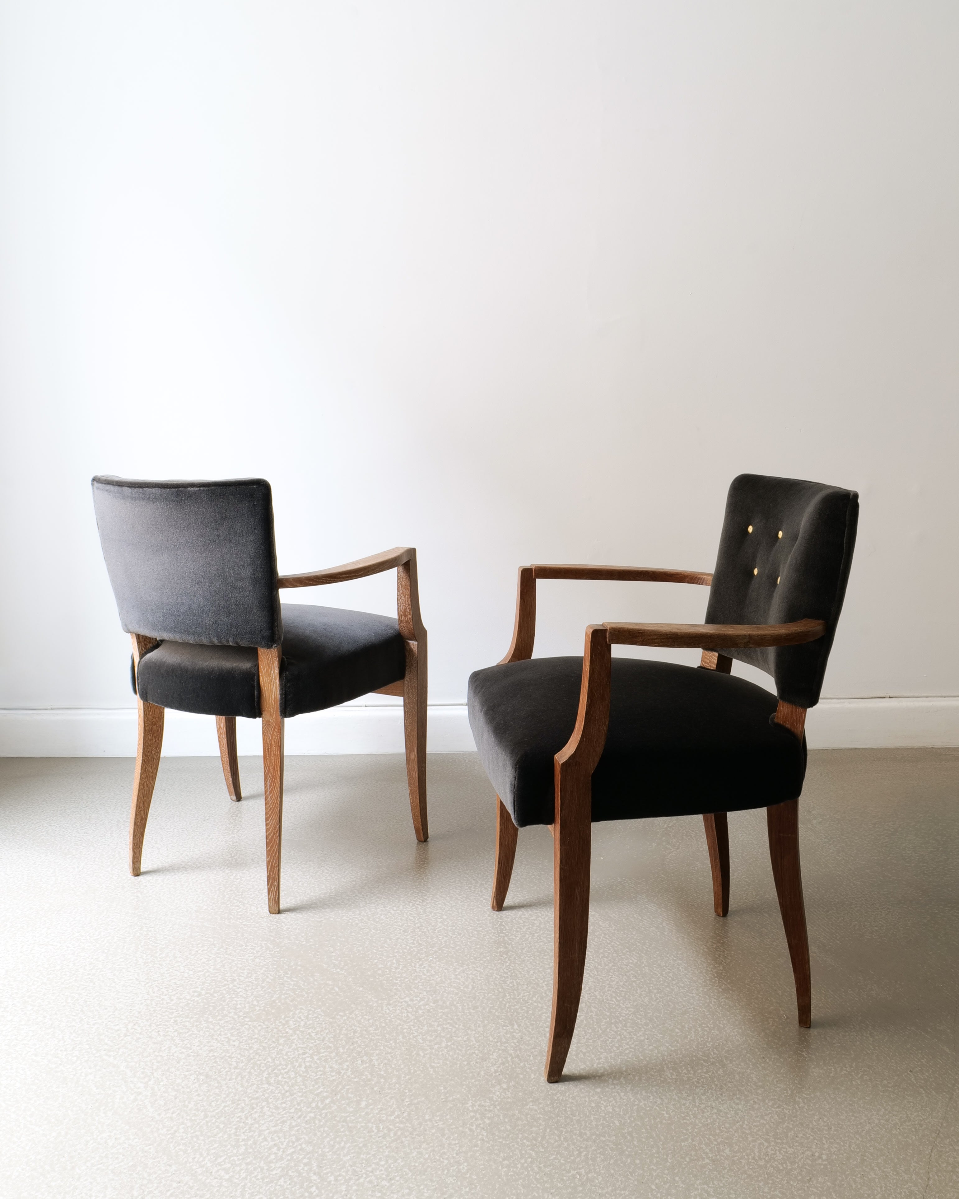 Paire de chaises de pont françaises des années 1930