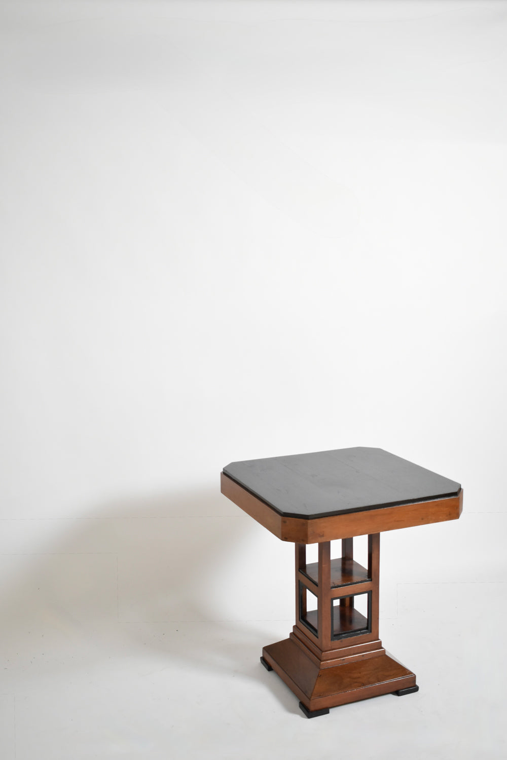 Amsterdam School Pedestal Table, 1920s — lifestyle setting