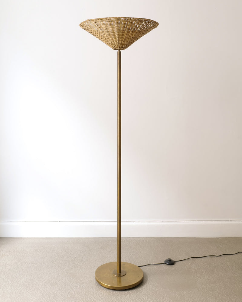Harald Notini Böhlmarks Brass Floor Lamp 1940s by Collection apart | The Oblist