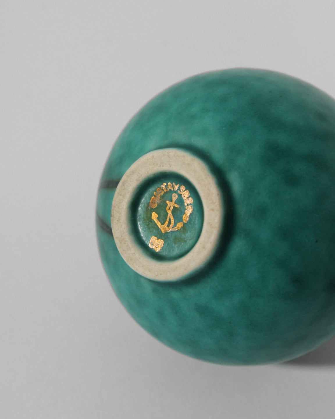 Wilhelm Kåge "Argenta" Lily Of The Valley Miniature Ceramic Vase, 1930s