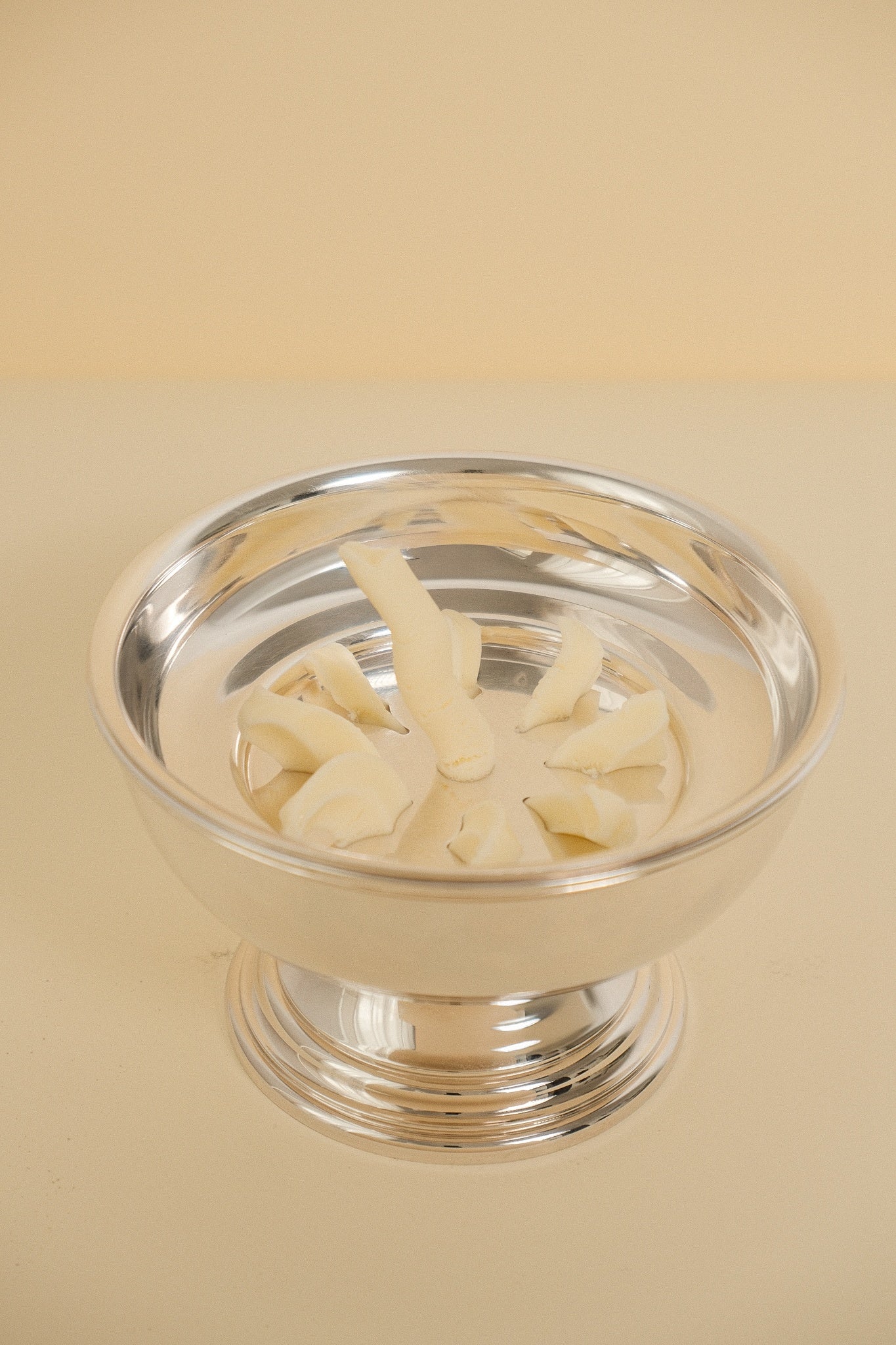 Silver-Plated Butter Press — side angle