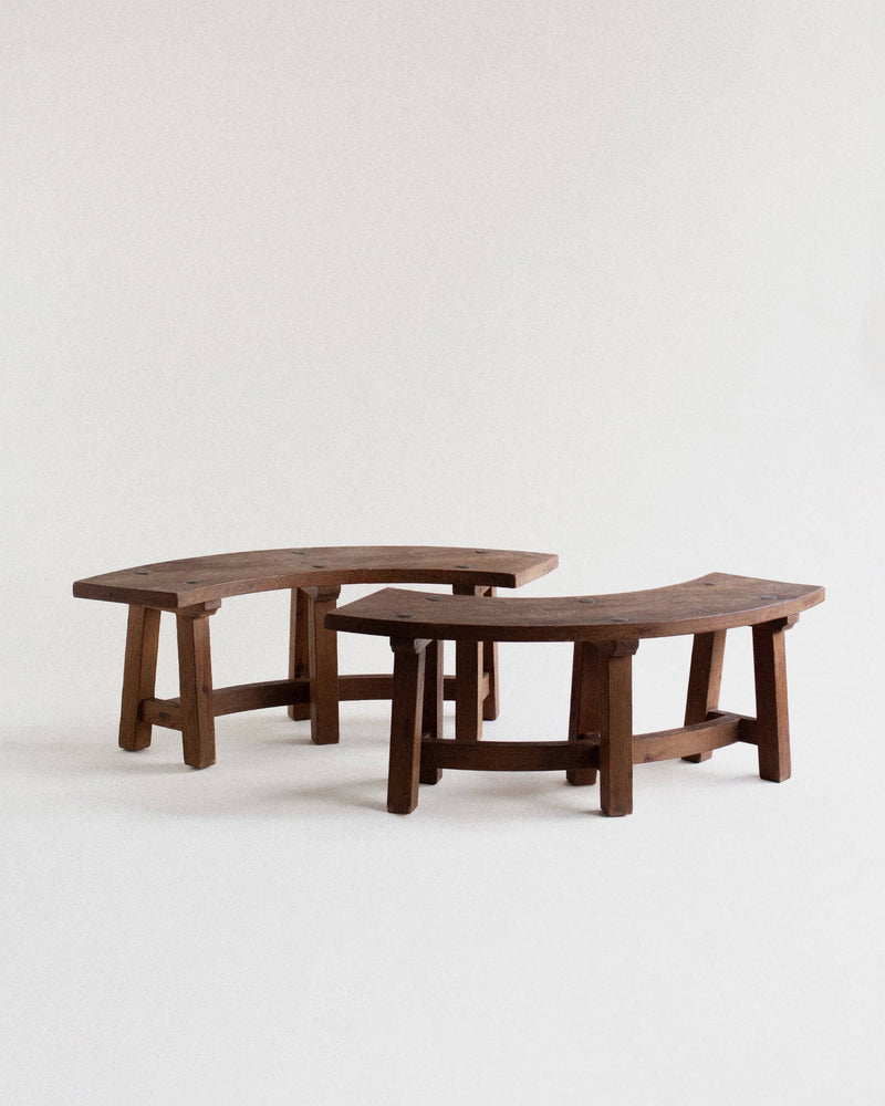 French Brutalist Curved Benches by of matter | The Oblist