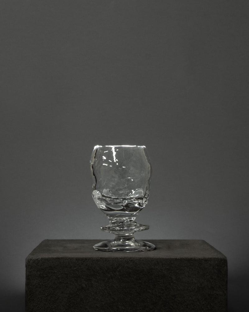 Round Free-shaped Glass by Szkło Studio | The Oblist — clear glass, modern design