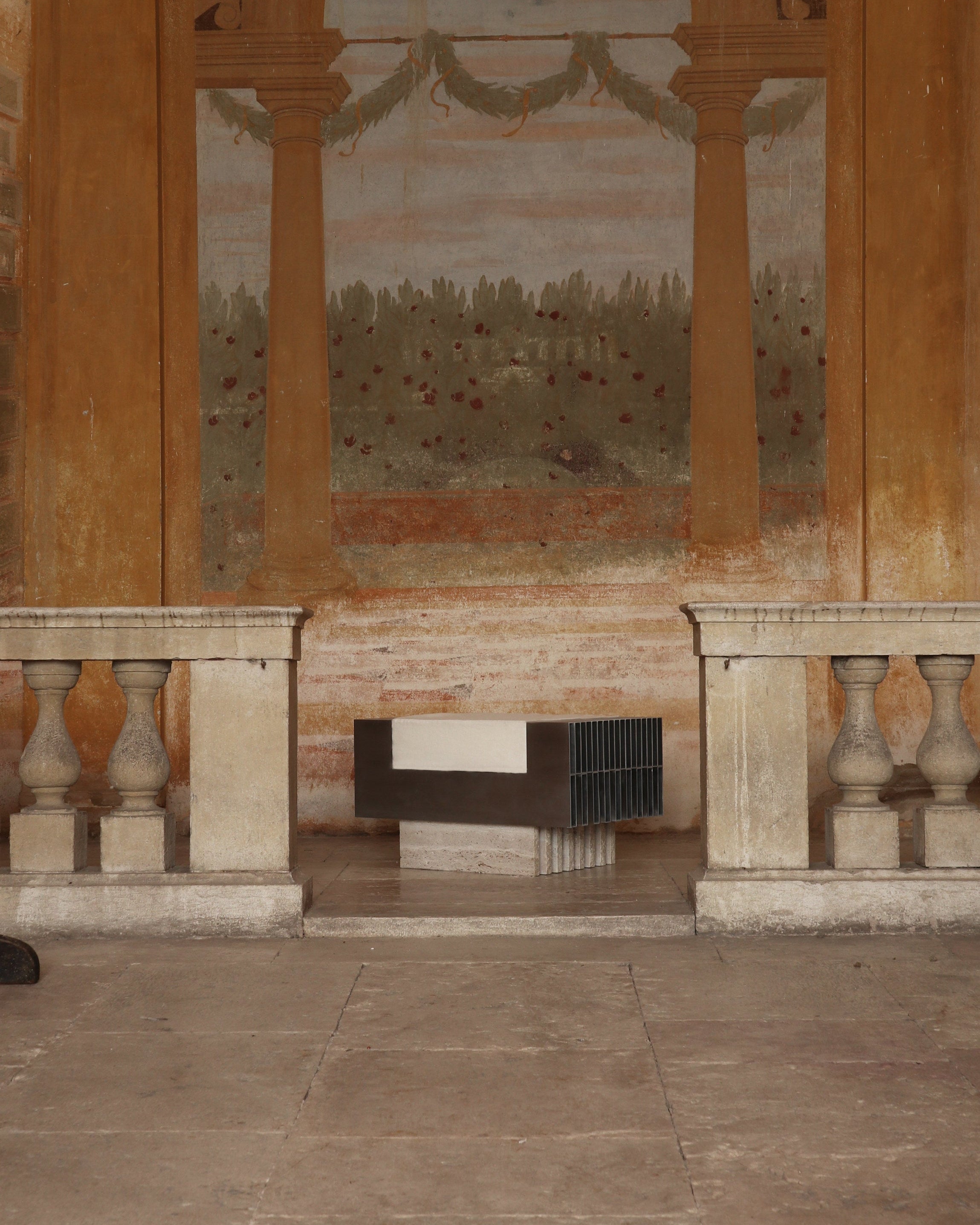 Piano Ottoman by Filippo Andrighetto in historic villa setting