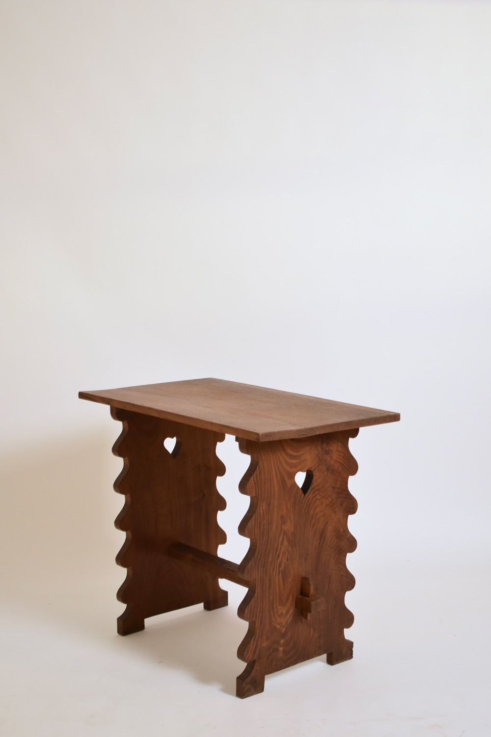 Oak alentejana side table, 1960s. — lifestyle setting