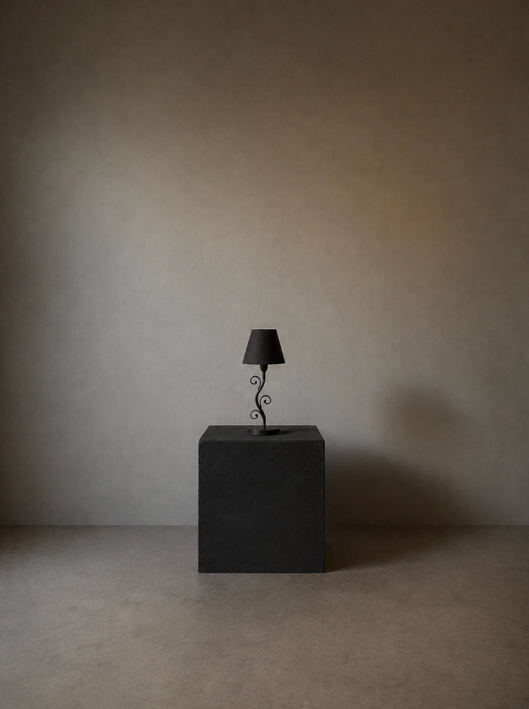 1980s French Vintage Spiral Mini Lamp — close-up