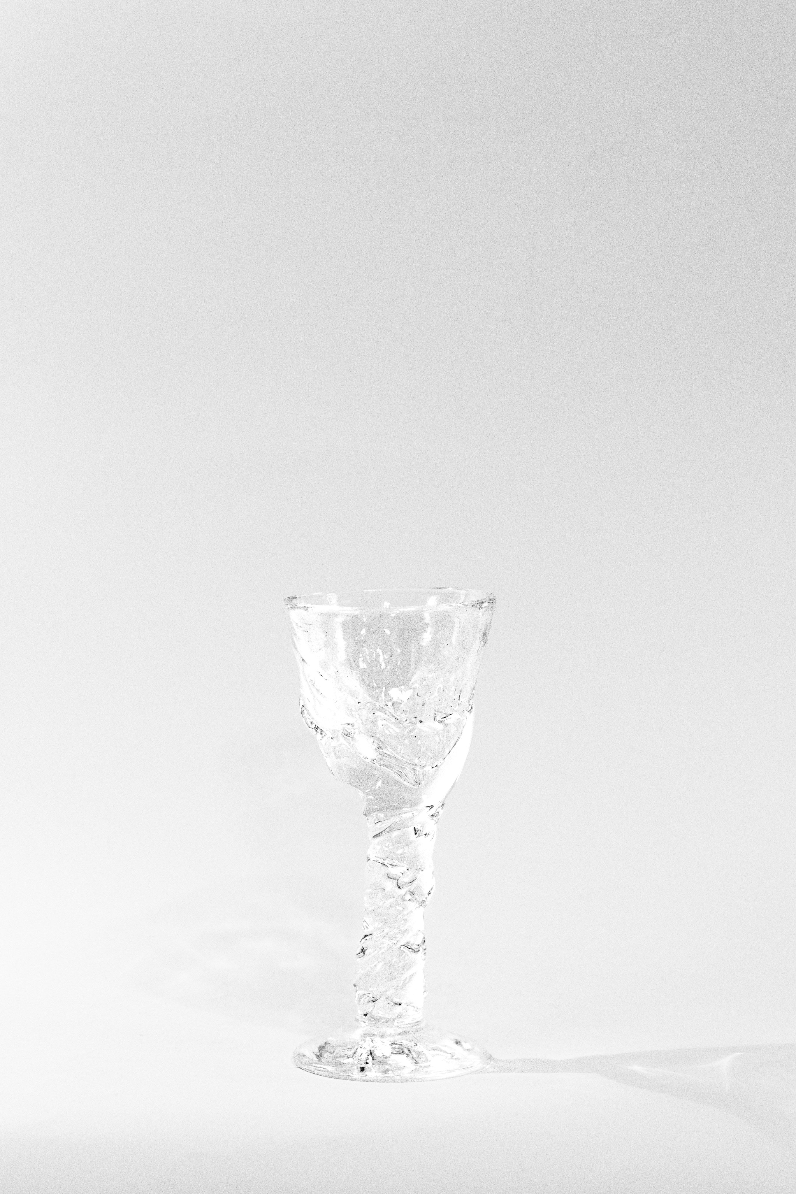 Hand-blown Cocktail Glass — side angle